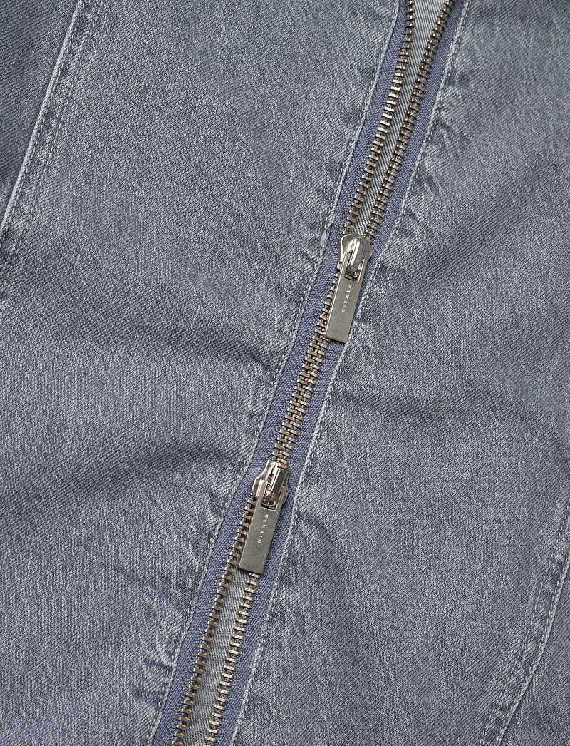 REMAIN Birger Christensen - BAT SLEEVE DENIM JACKET - lette jakker - dusty blue - 4