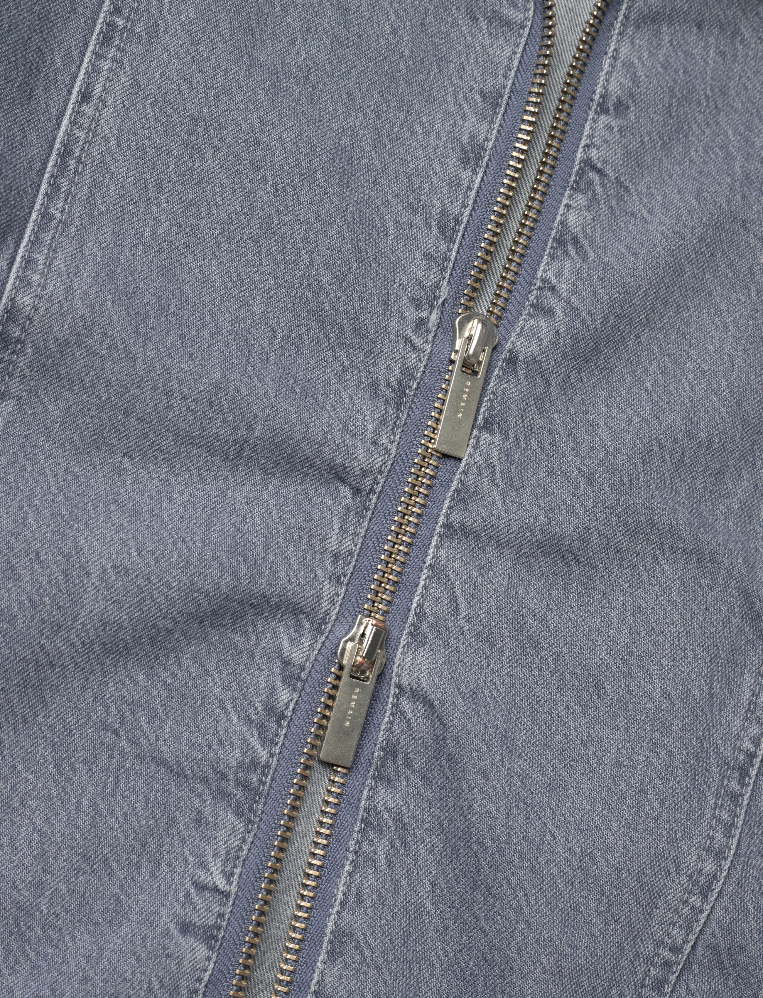 REMAIN Birger Christensen - BAT SLEEVE DENIM JACKET - lette jakker - dusty blue - 4