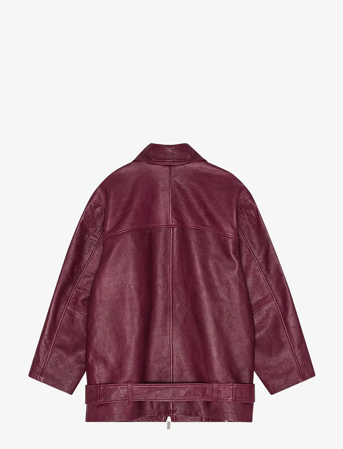 REMAIN Birger Christensen - OVERSIZE LEATHER JACKET - chocolate truffle - 1