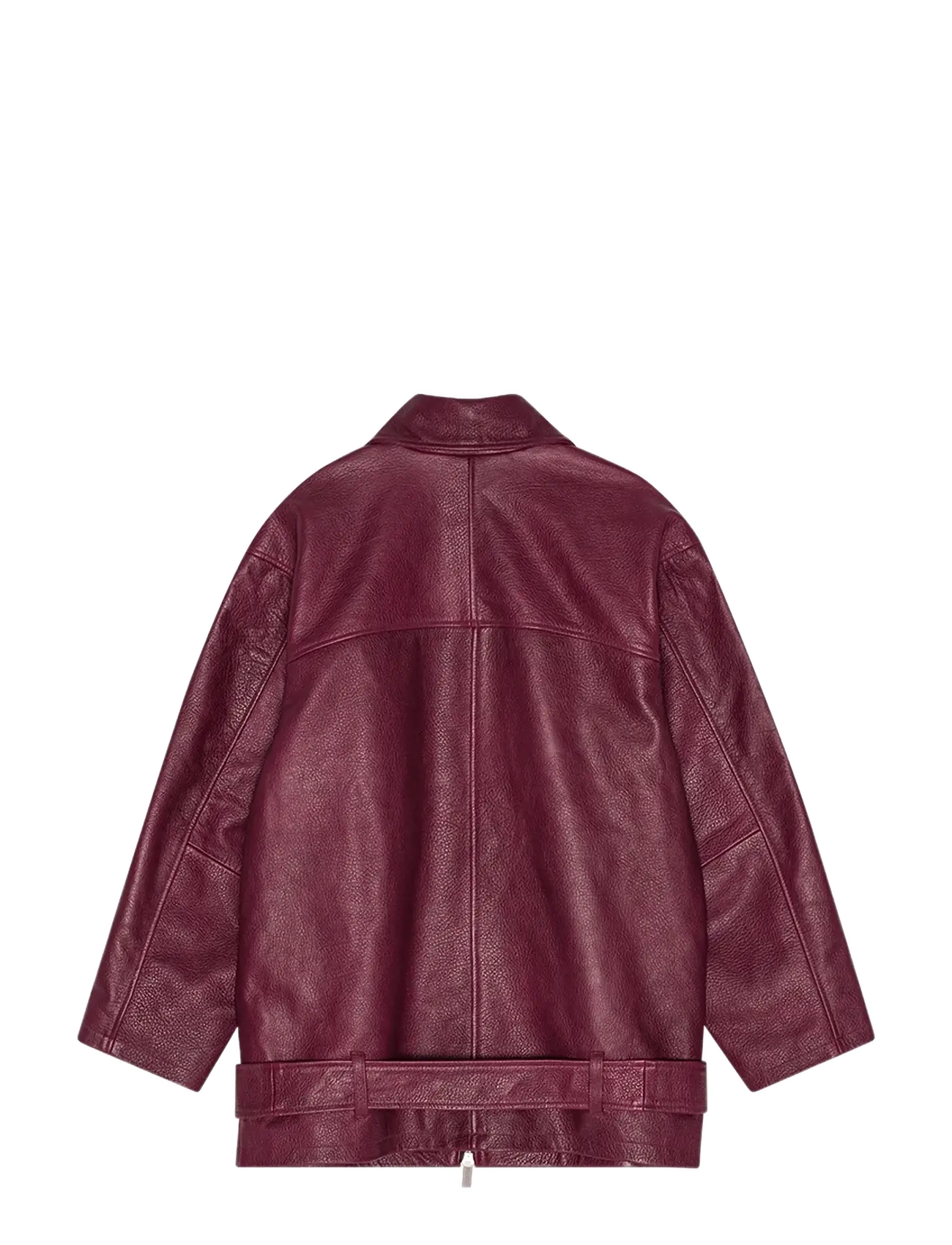 REMAIN Birger Christensen - OVERSIZE LEATHER JACKET - chocolate truffle - 1