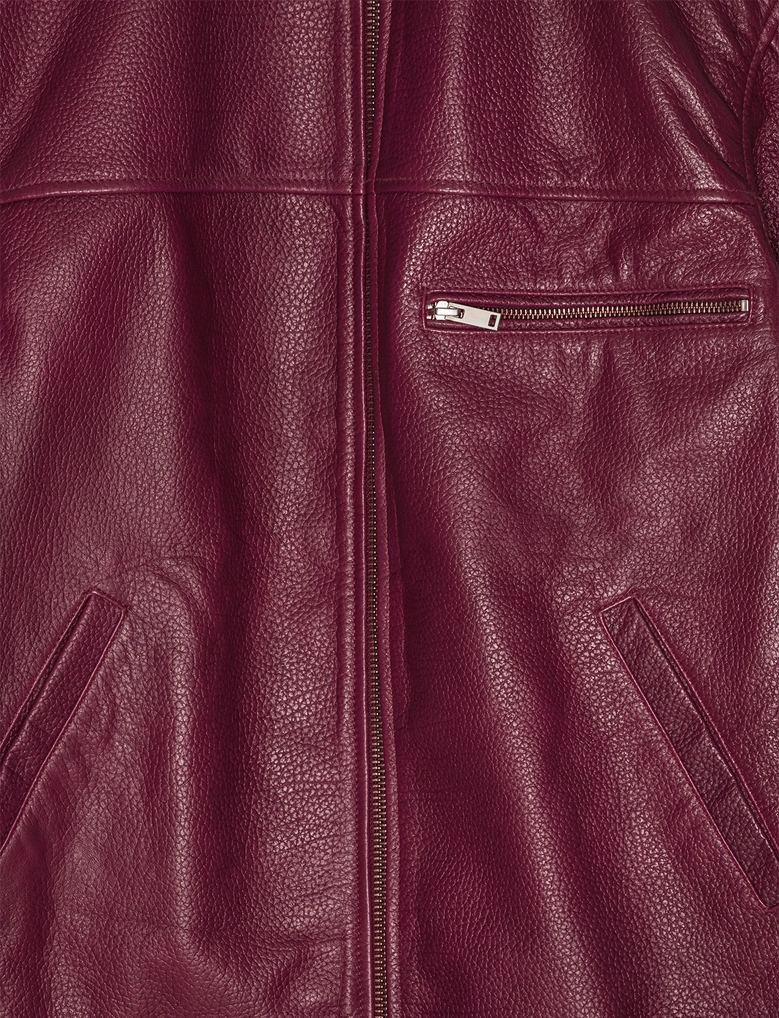REMAIN Birger Christensen - OVERSIZE LEATHER JACKET - chocolate truffle - 2