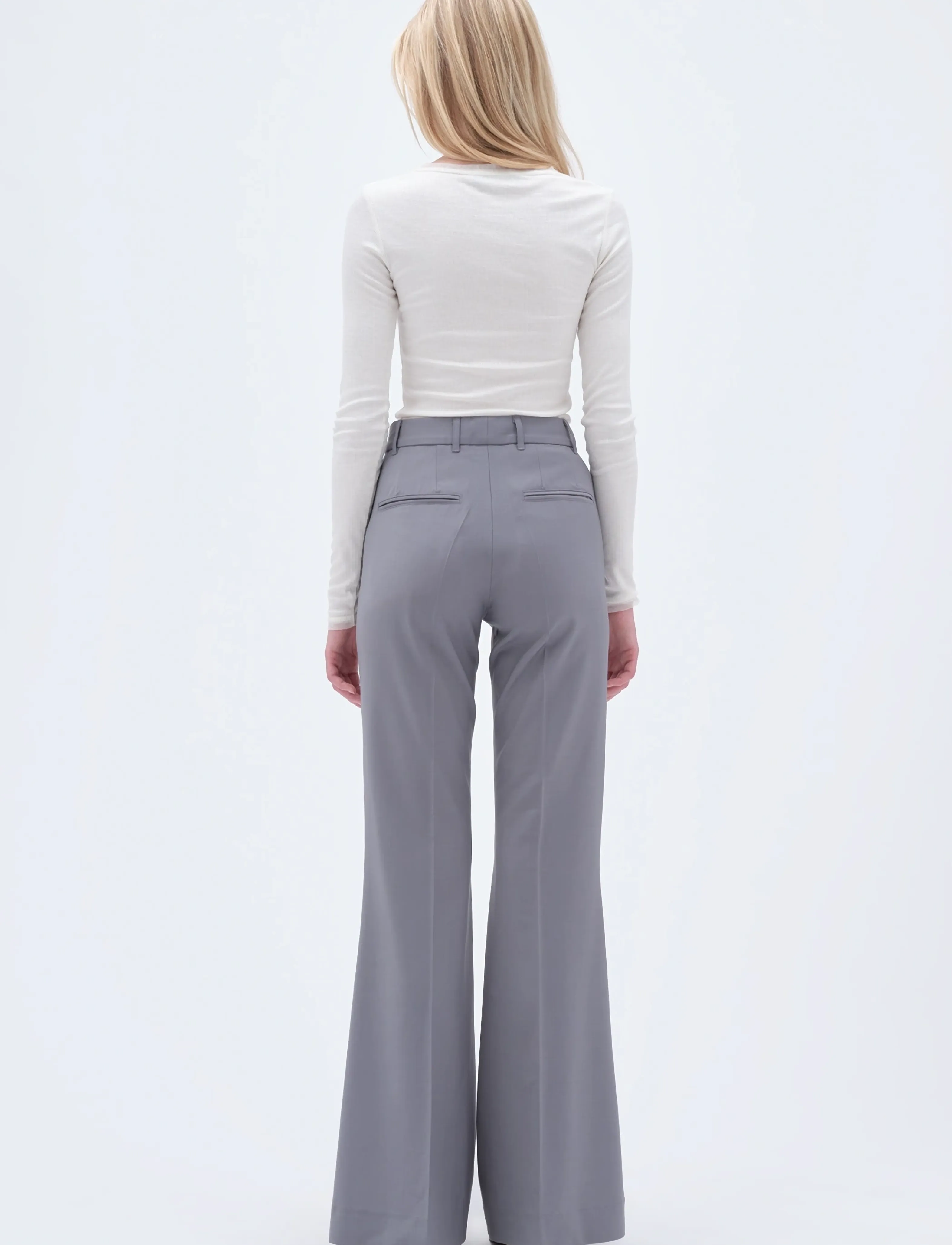 REMAIN Birger Christensen - FLARED PANTS - night owl - 3