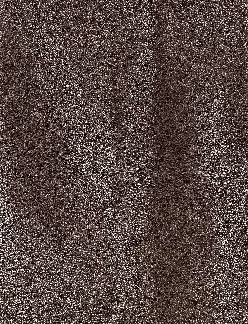 REMAIN Birger Christensen - BONDED LEATHER SKIRT - skinnkjolar - chocolate chip - 2