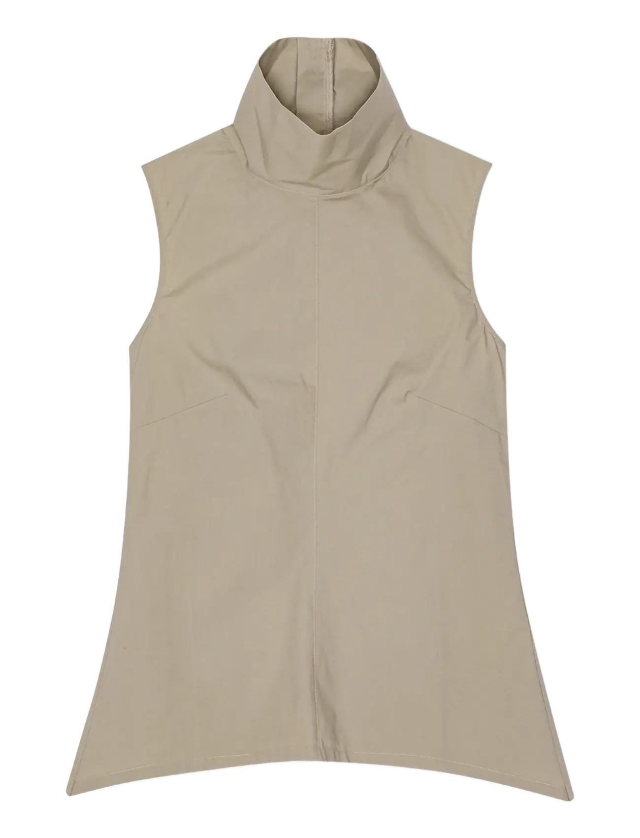 REMAIN Birger Christensen HIGH NECK TOP - T-Shirts & Tops - SENECA ROCK / beige