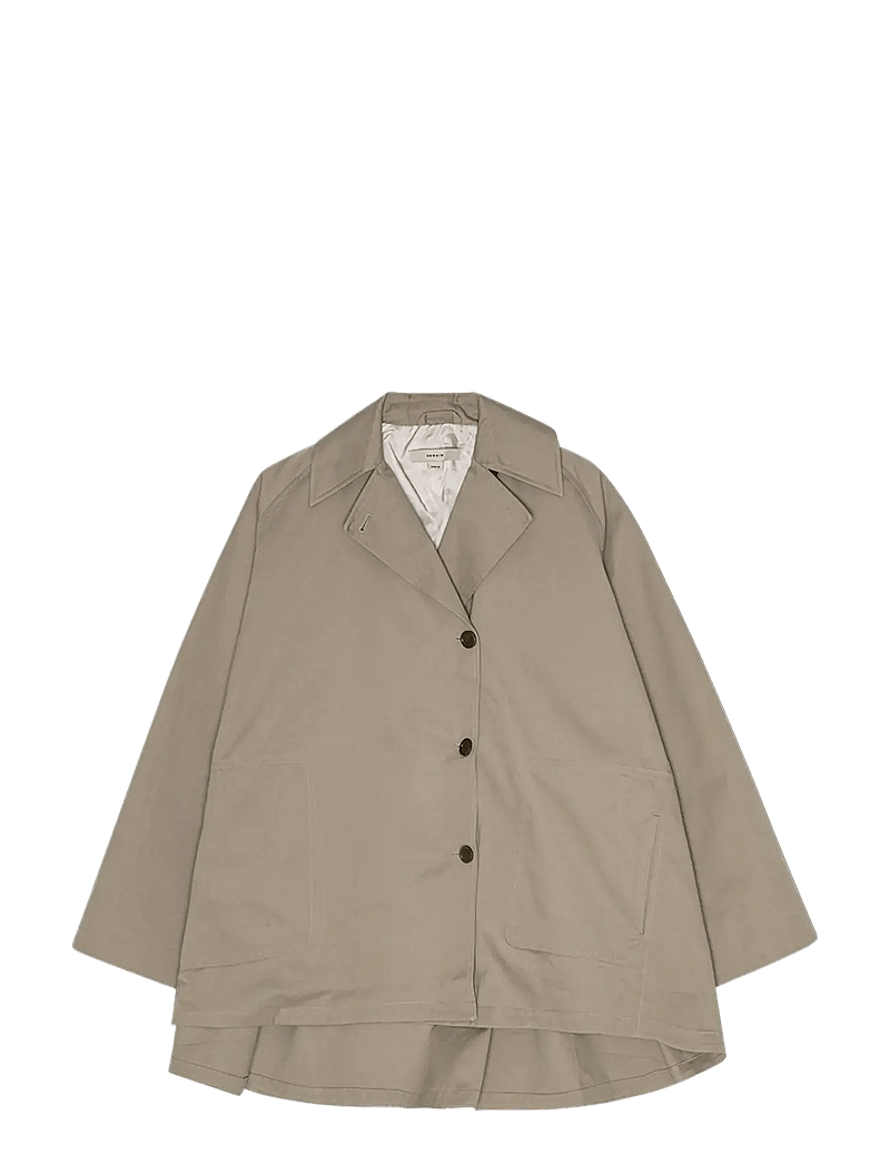 REMAIN Birger Christensen - SHORT WIDE JACKET - quilted jackets - crockery - 1