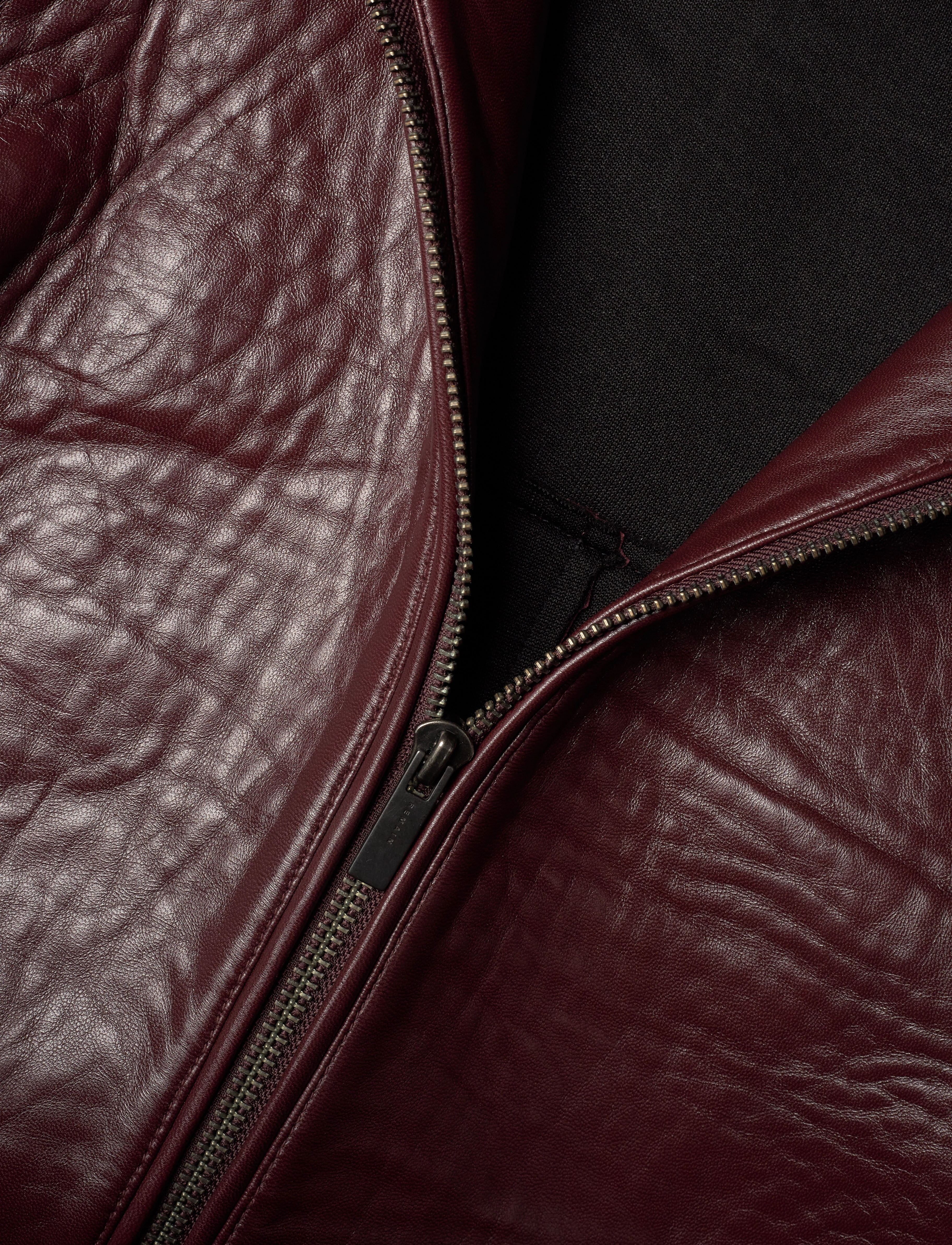 REMAIN Birger Christensen - Bonded Leather Jacket - deep mahogany - 5