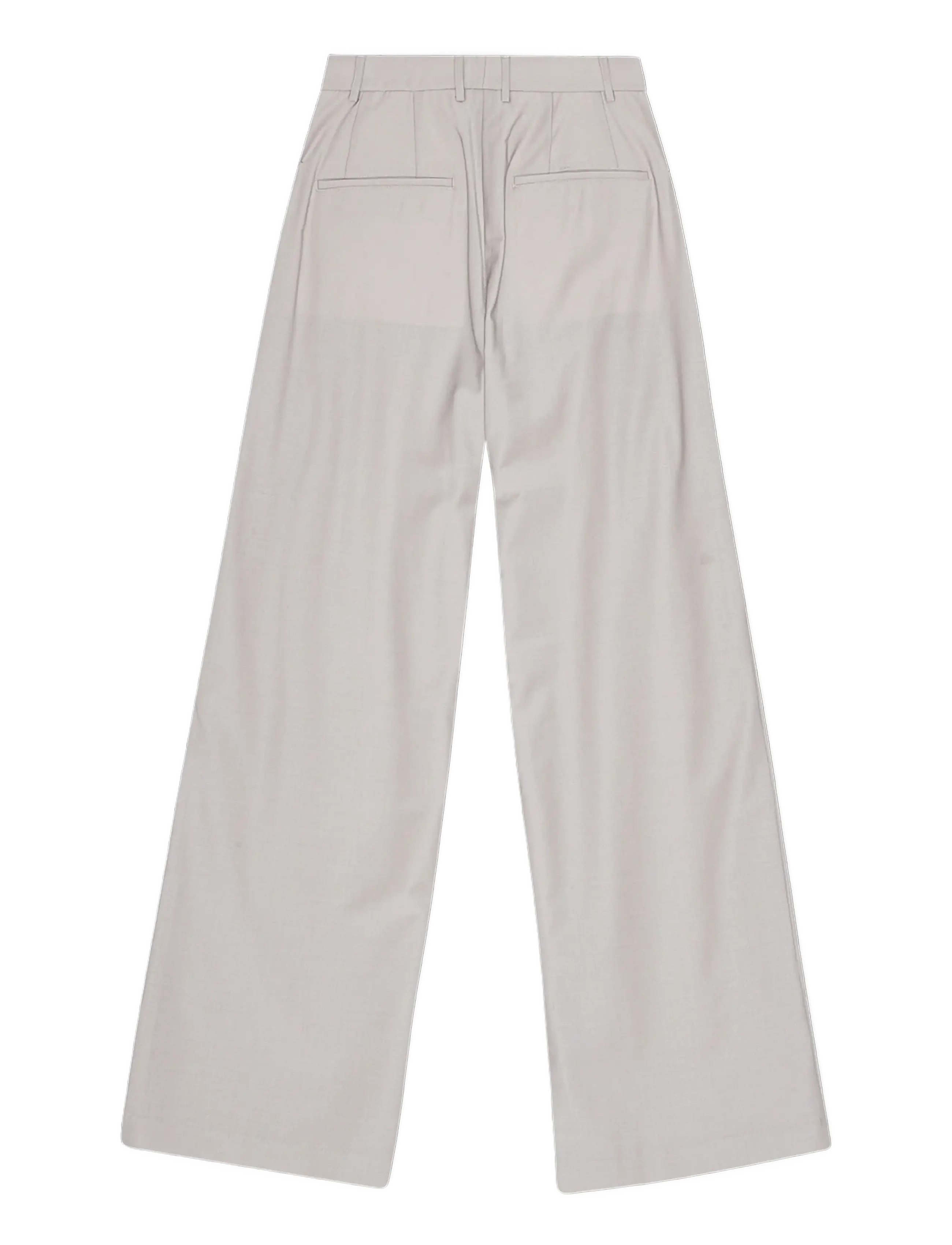 REMAIN Birger Christensen - WIDE SUITING PANTS - nacreous clouds - 2