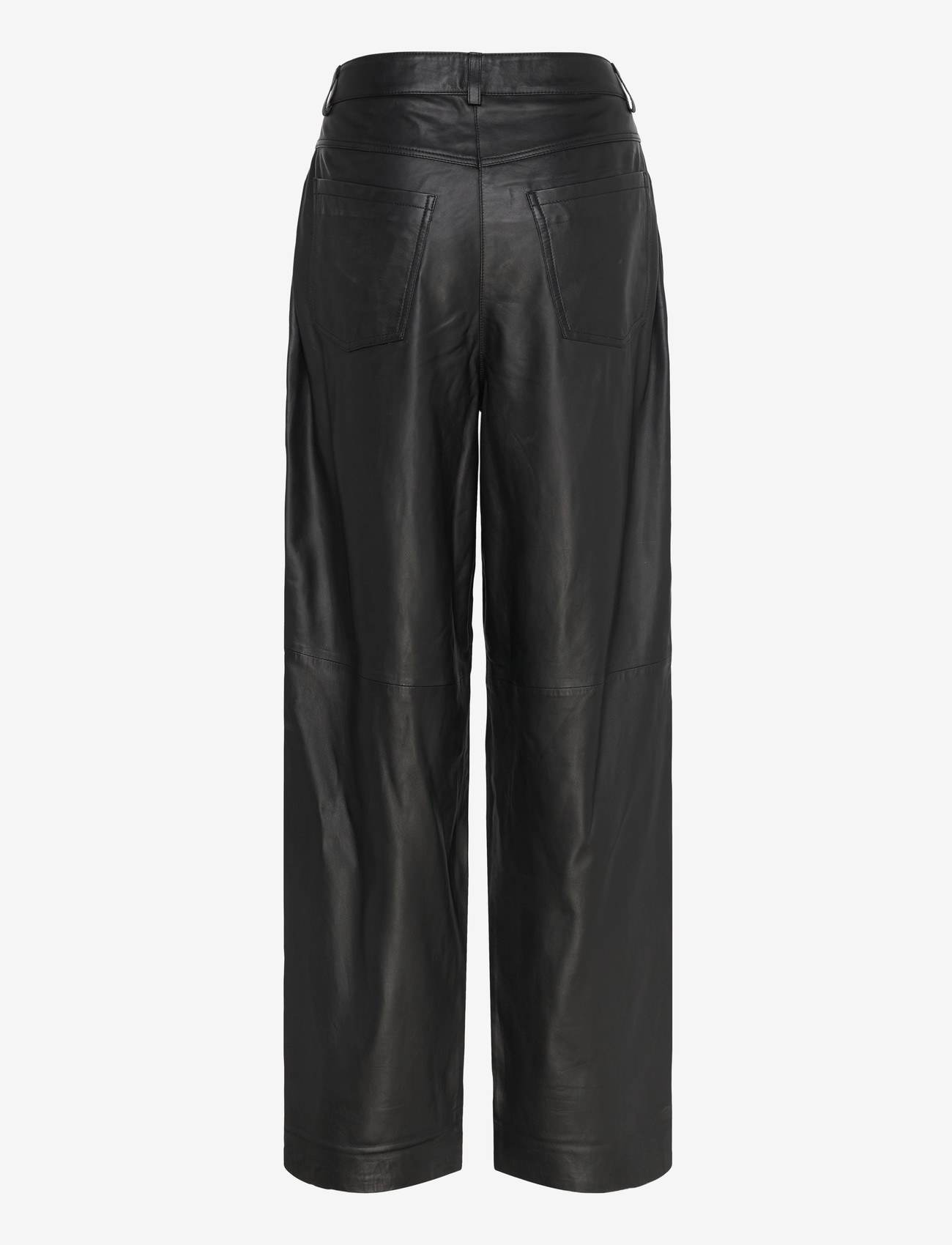 REMAIN Birger Christensen - COCOON LEATHER PANTS - nahkpüksid - black - 1