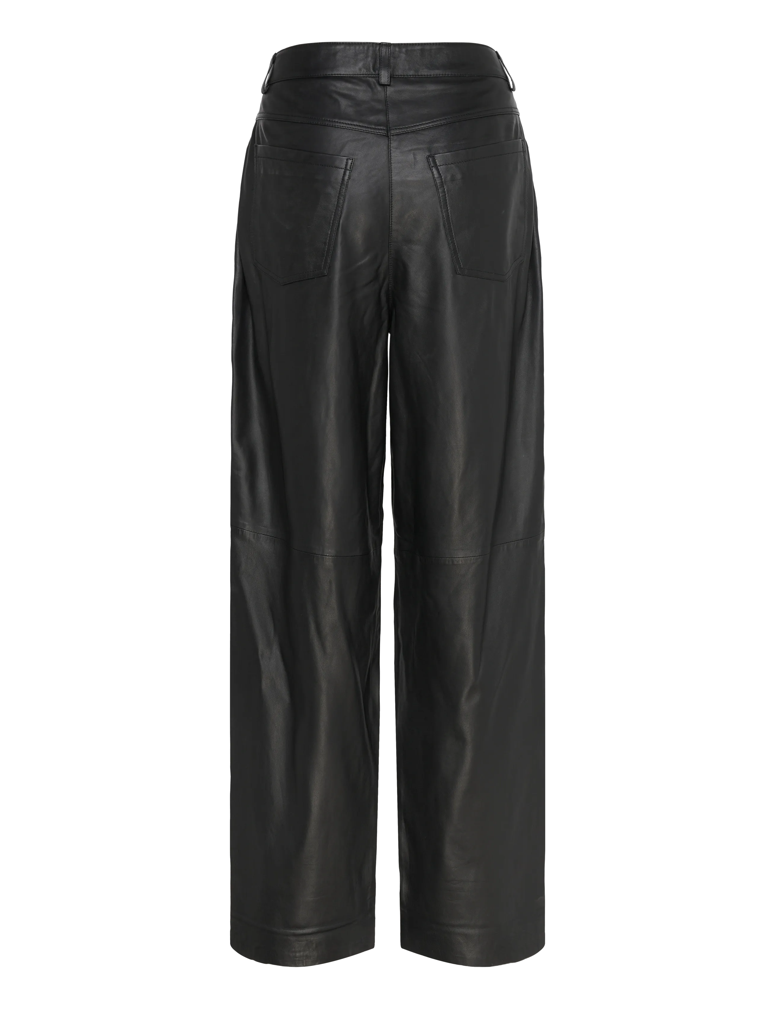 REMAIN Birger Christensen - COCOON LEATHER PANTS - black - 1
