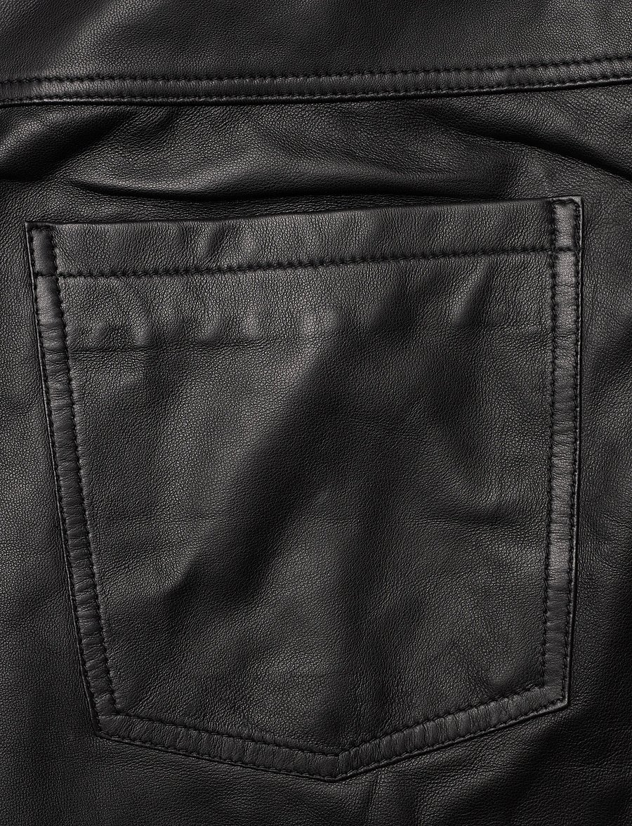 REMAIN Birger Christensen - COCOON LEATHER PANTS - lederhosen - black - 4