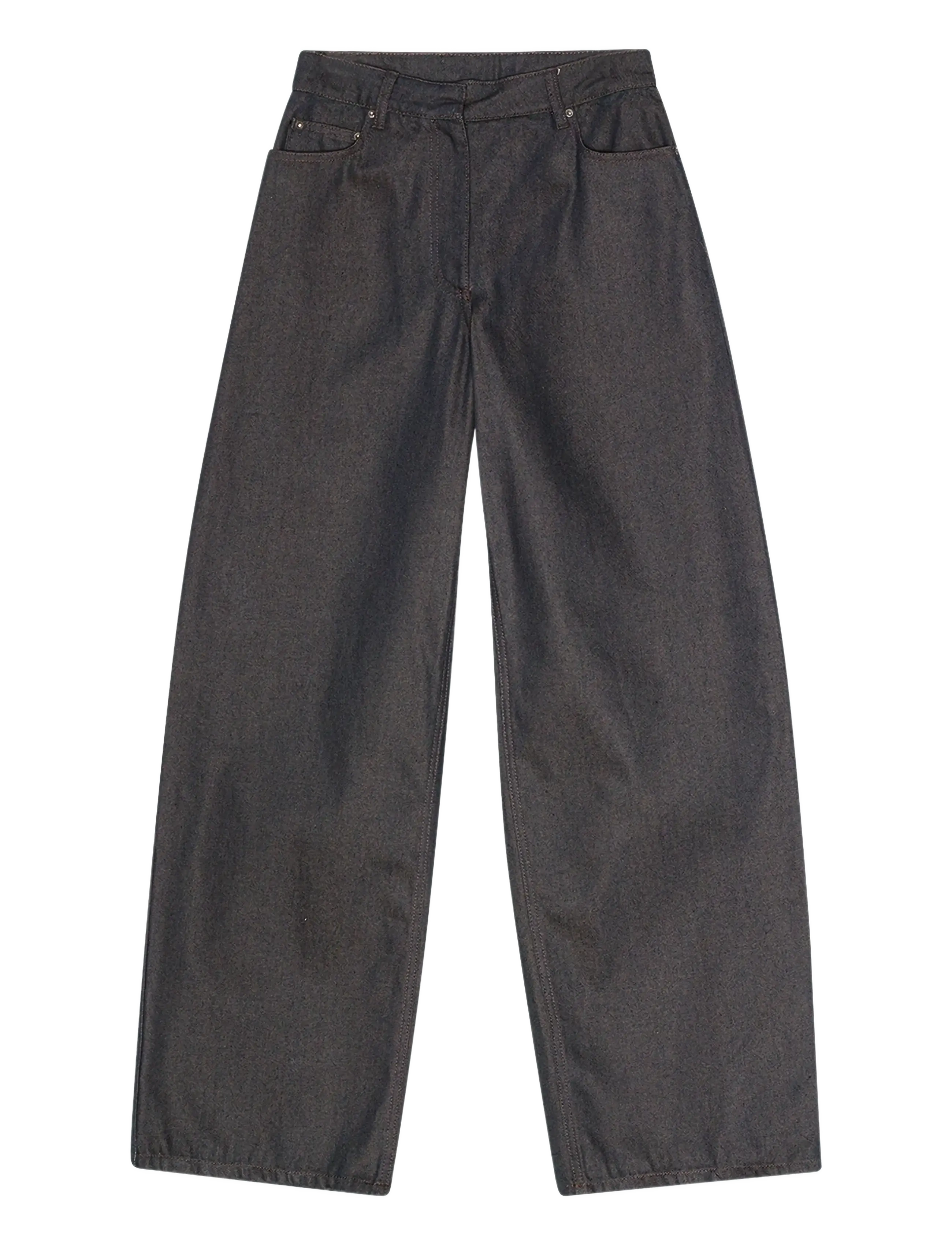 COCOON DENIM PANTS - ESPRESSO