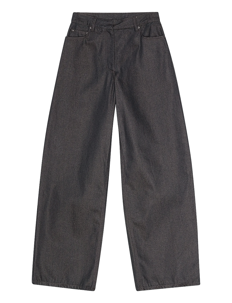 REMAIN Birger Christensen - COCOON DENIM PANTS - barrel jeans - espresso - 1