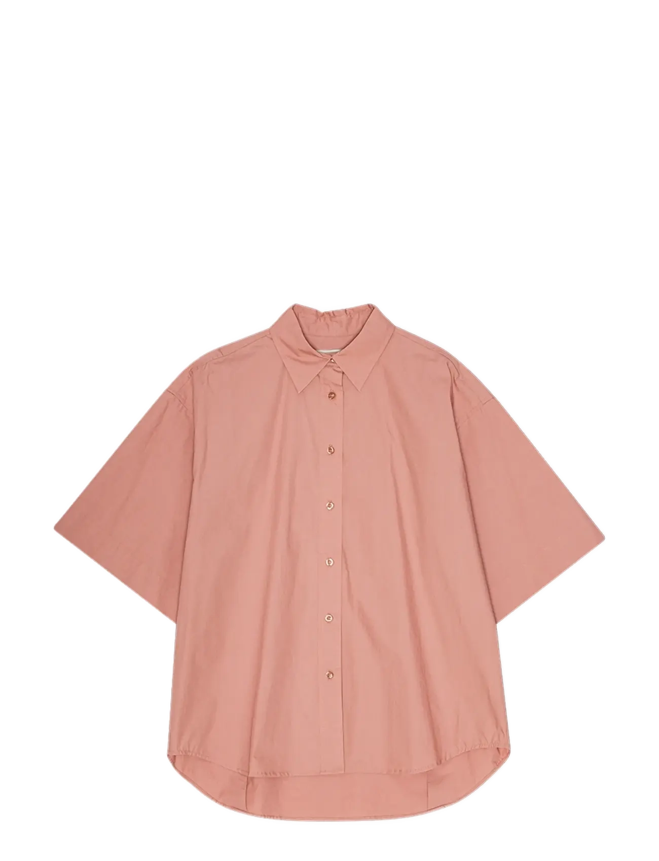 REMAIN Birger Christensen - OVERSIZED SHORT SLEEVE SHIRT - ash rose - 1