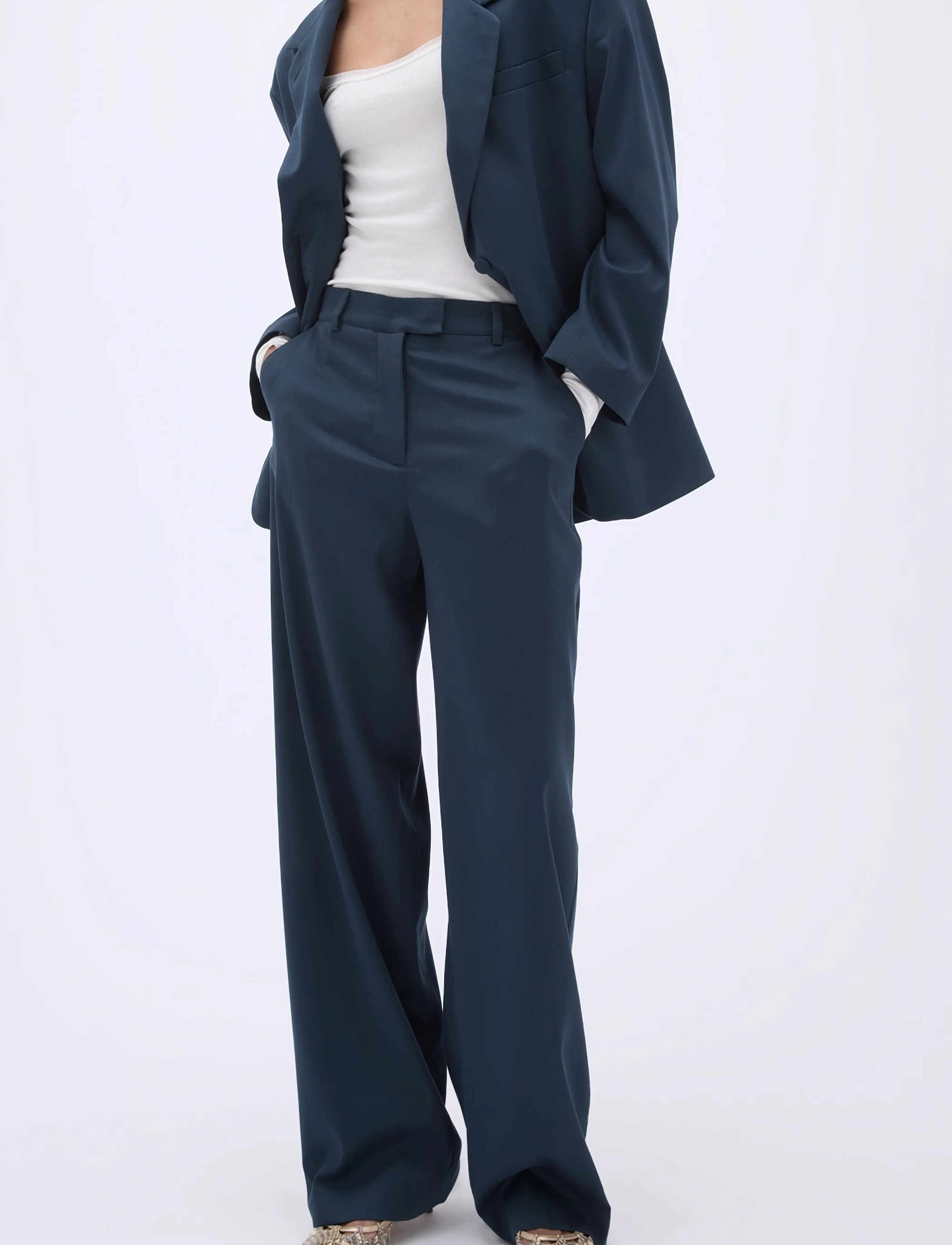 REMAIN Birger Christensen - COCOON SUITING PANTS - salute - 4