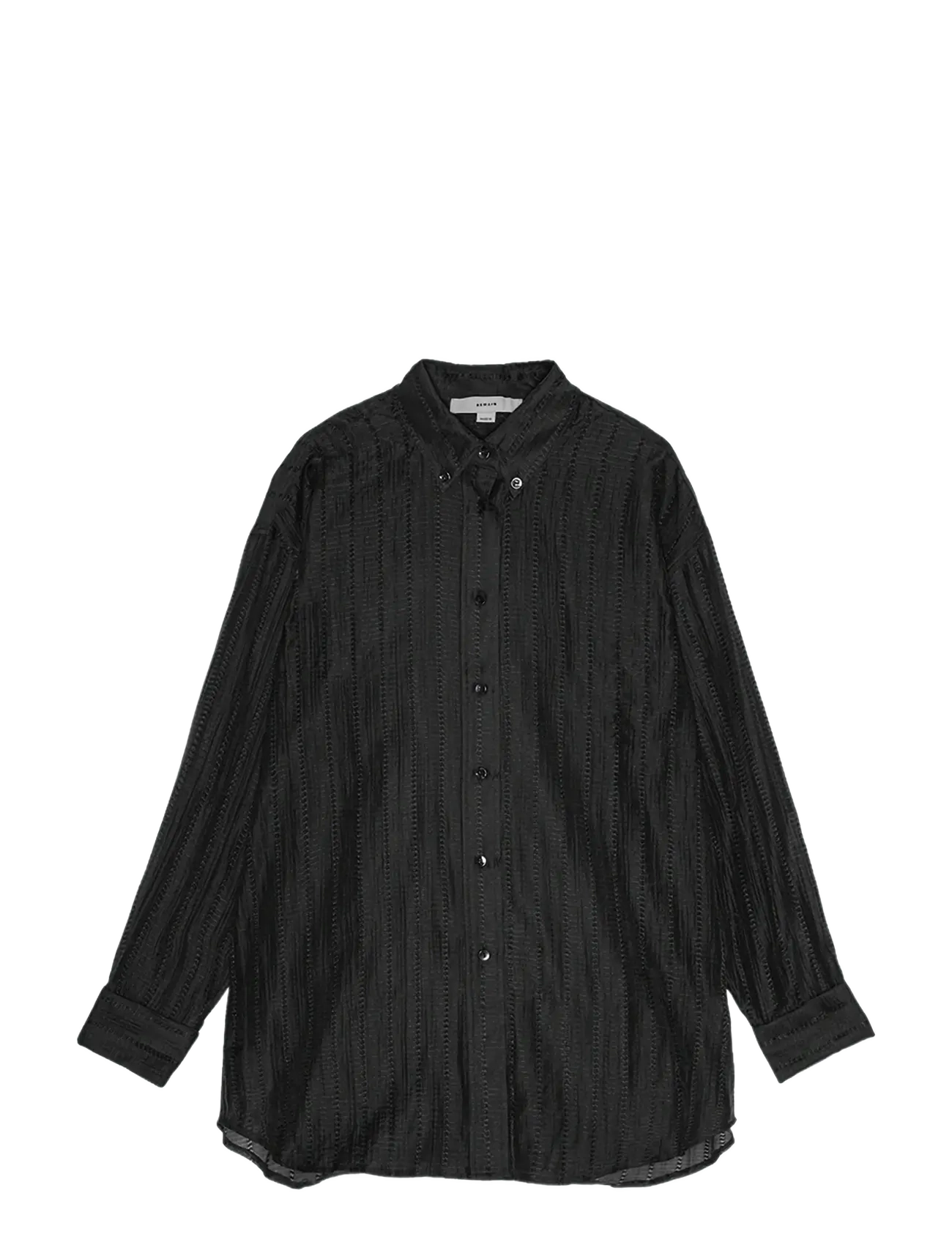REMAIN Birger Christensen OVERSIZED SHIRT - REMAIN Birger Christensen - BLACK / black