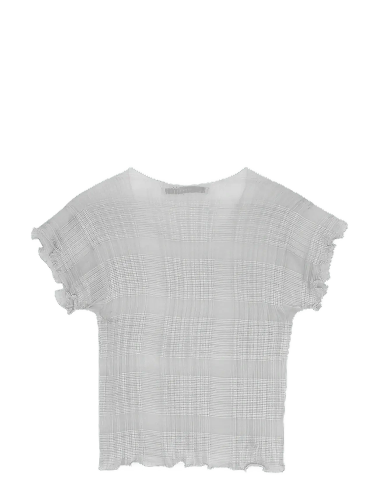 REMAIN Birger Christensen - PLEATED CHIFFON TOP - antarctica - 2
