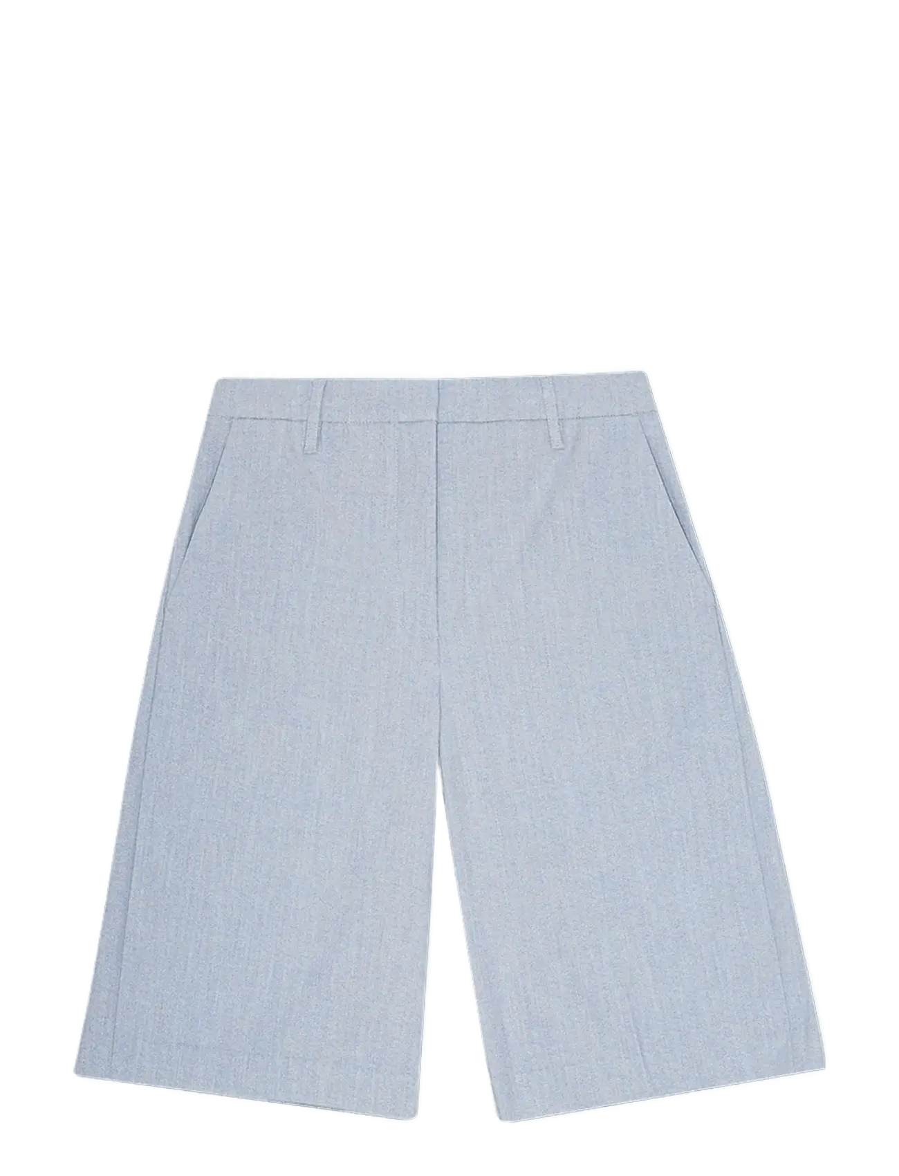 SUITING BERMUDA SHORTS - DUSTY BLUE