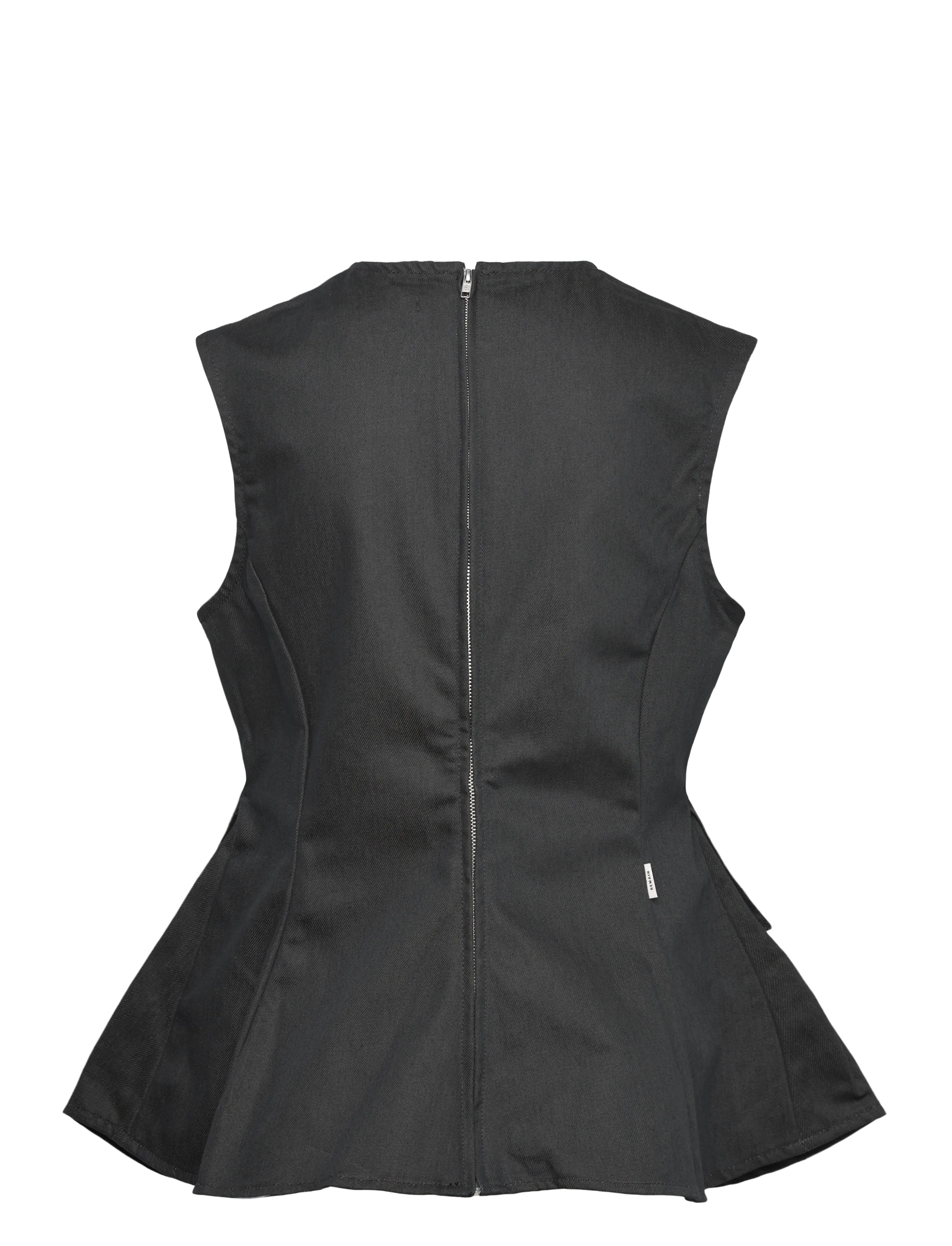 REMAIN Birger Christensen - PEPLUM DENIM TOP - espresso - 2