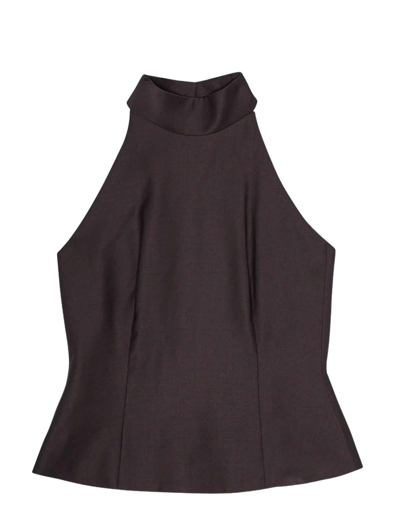 HALTER NECK TOP - CHOCOLATE PLUM (BROWN)