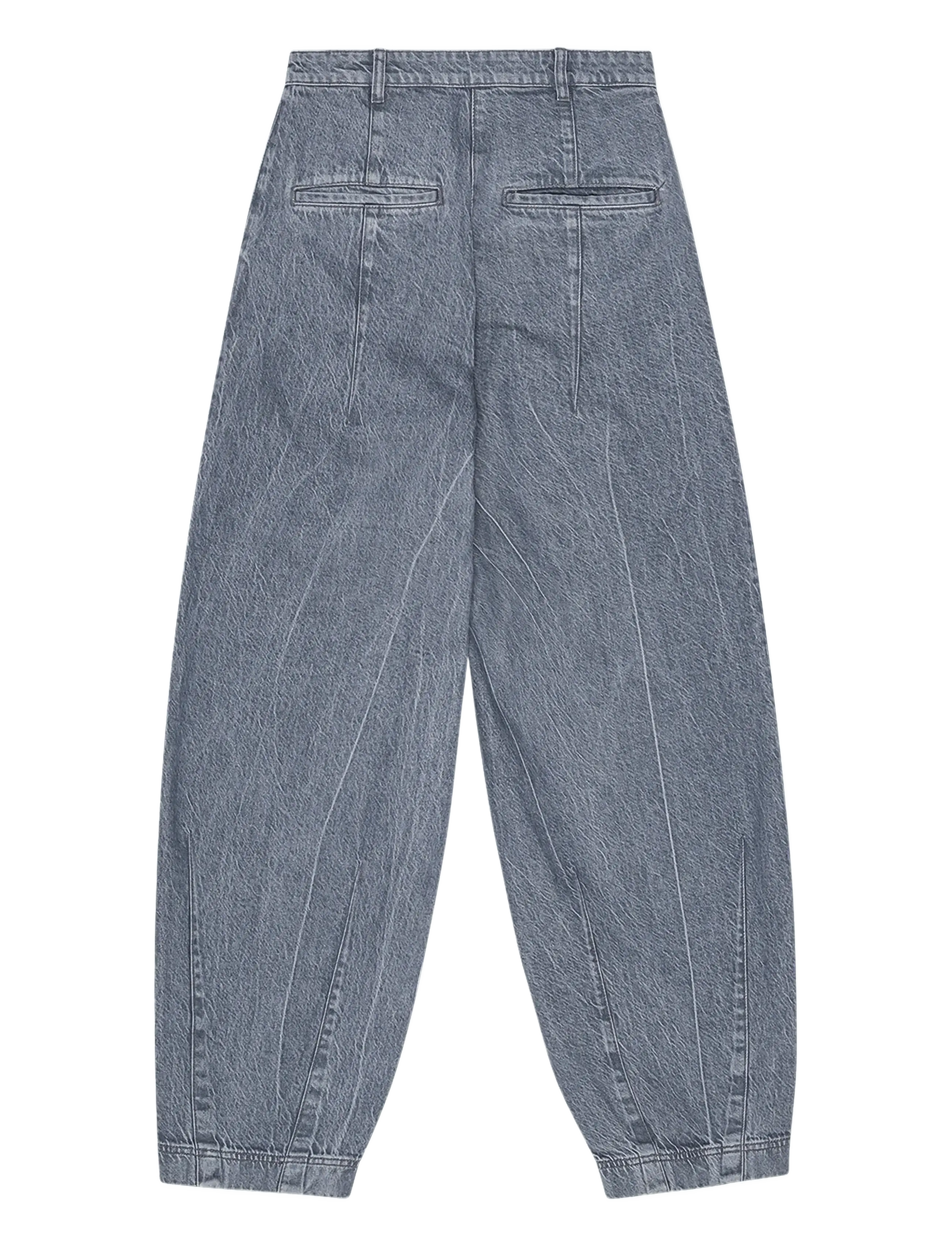 REMAIN Birger Christensen - COCOON DENIM PANTS - dusty blue - 2