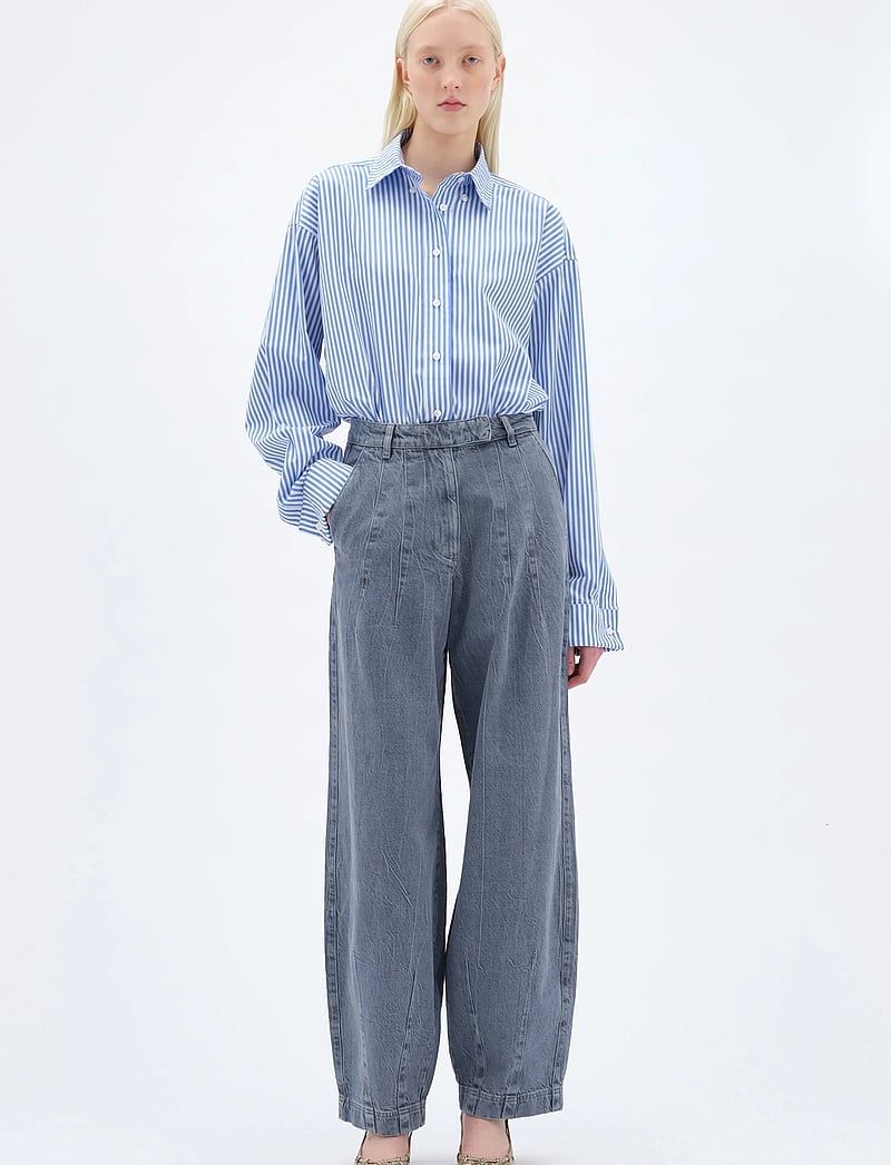 REMAIN Birger Christensen - COCOON DENIM PANTS - barrel jeans - dusty blue - 0