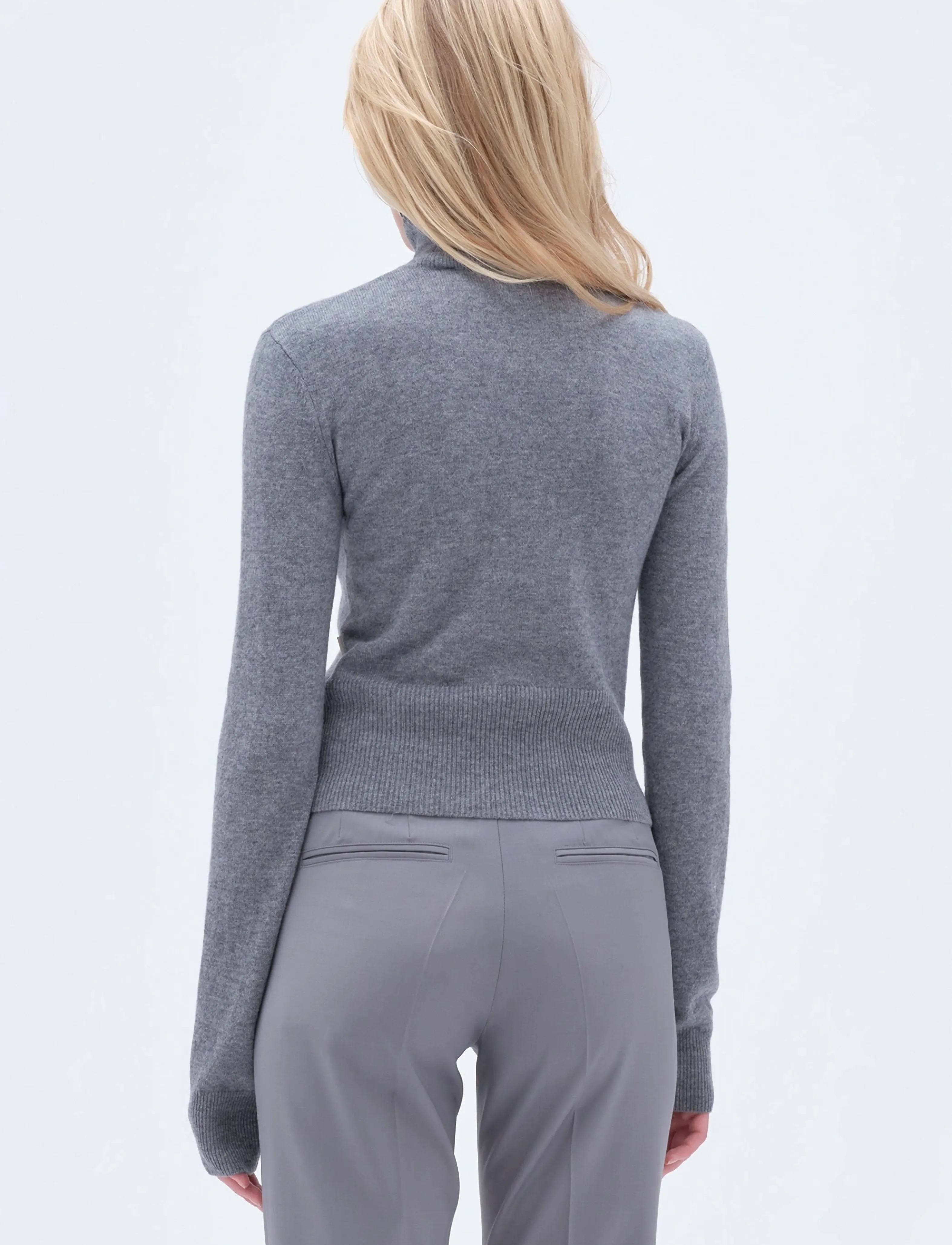 REMAIN Birger Christensen - SLIM FIT CARDIGAN - grey melange - 3