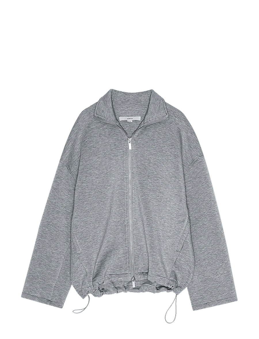 REMAIN Birger Christensen - SOFT ZIPPED JACKET - fleece & midlayer - grey melange - 1