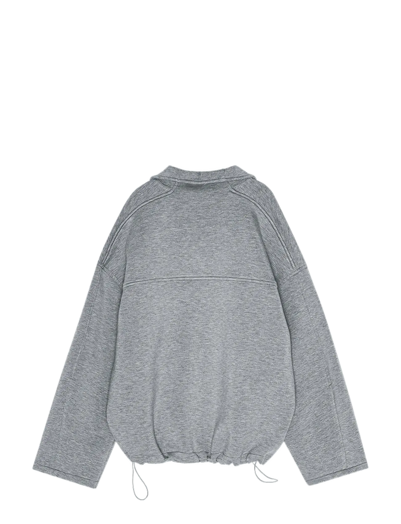REMAIN Birger Christensen - SOFT ZIPPED JACKET - hættetrøjer - grey melange - 2