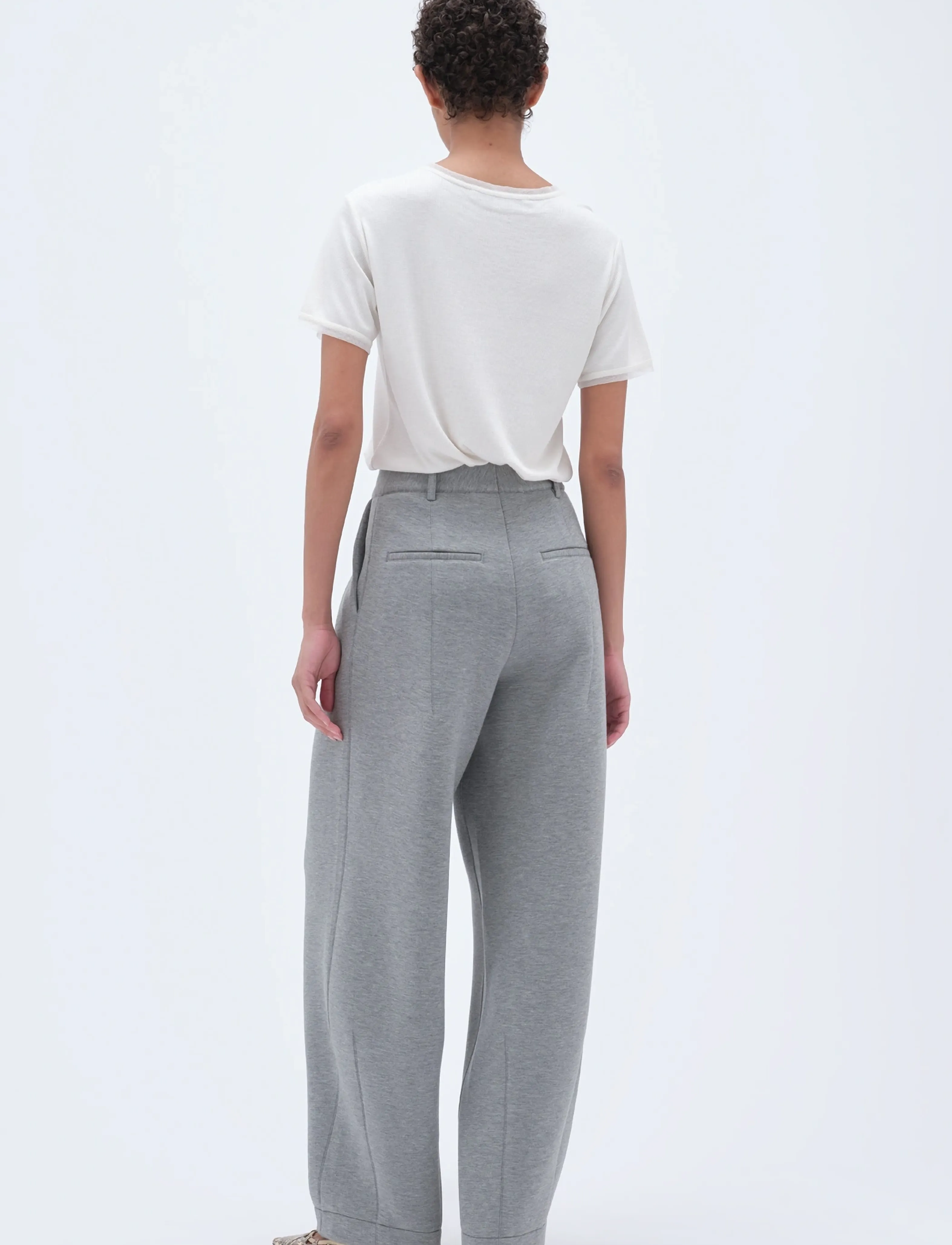 REMAIN Birger Christensen - SOFT COCOON PANTS - grey melange - 3