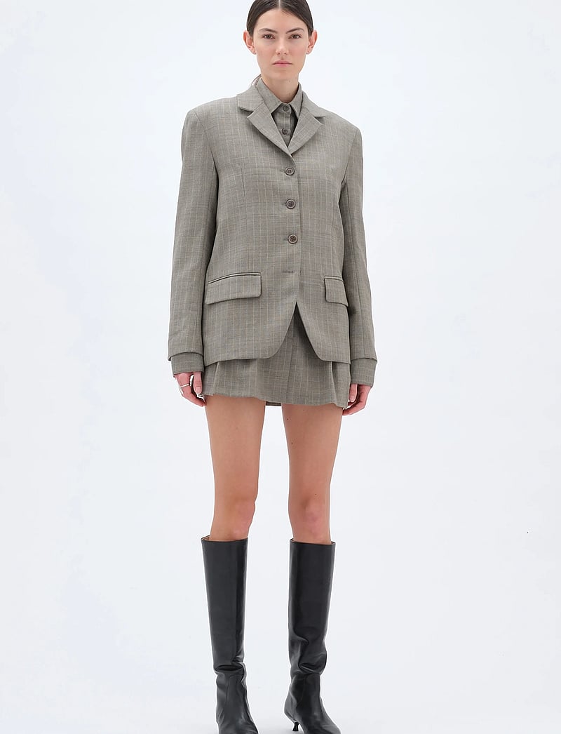 REMAIN Birger Christensen - BOXY OVERSIZED BLAZER - einreihige blazer - vetiver - 0