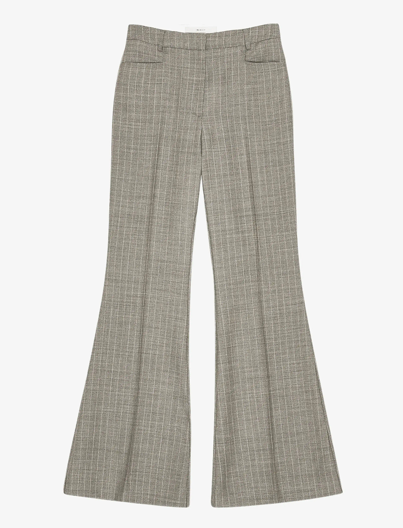 REMAIN Birger Christensen - FLARED PANTS - utsvängda byxor - vetiver - 1
