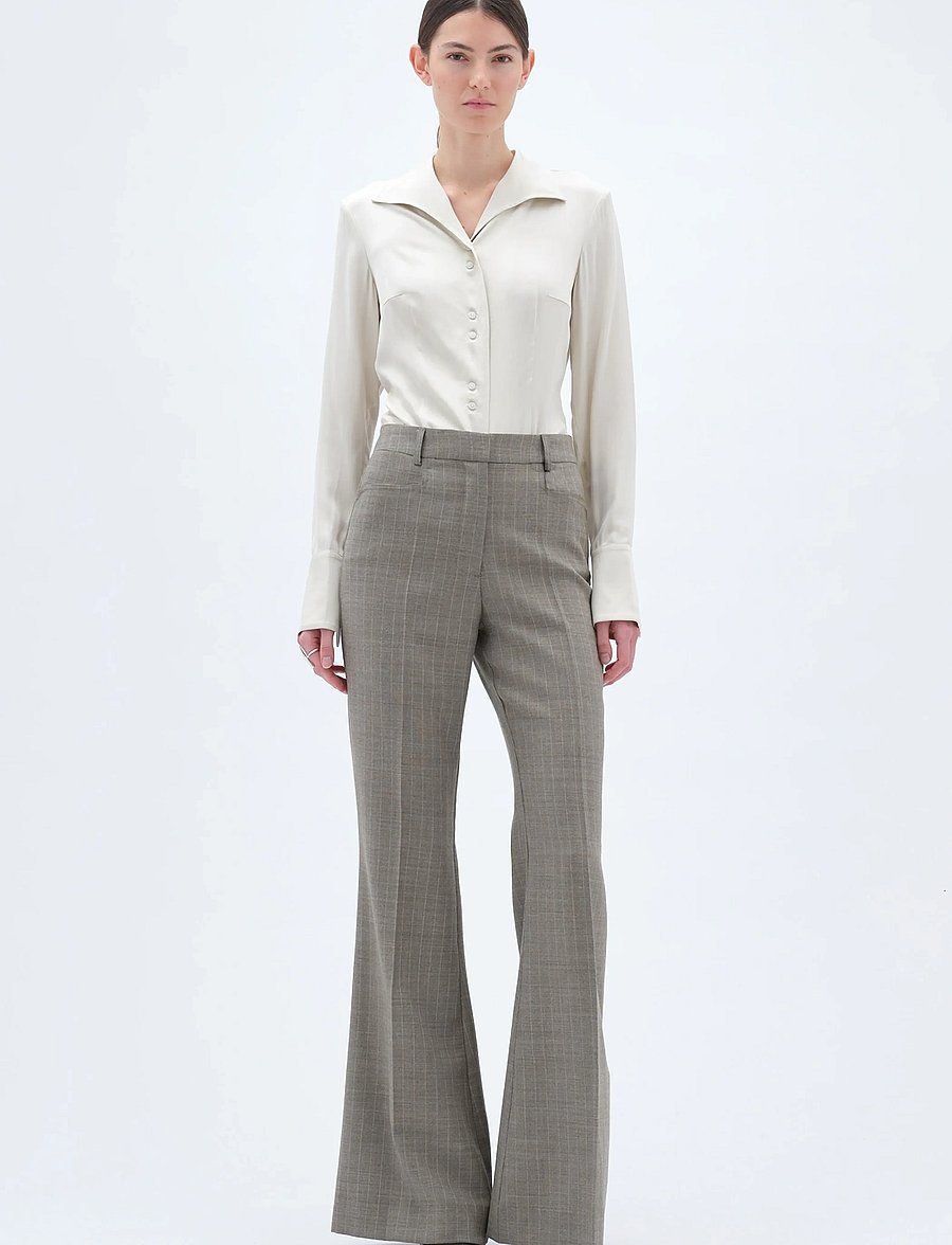 REMAIN Birger Christensen - FLARED PANTS - schlaghosen - vetiver - 0