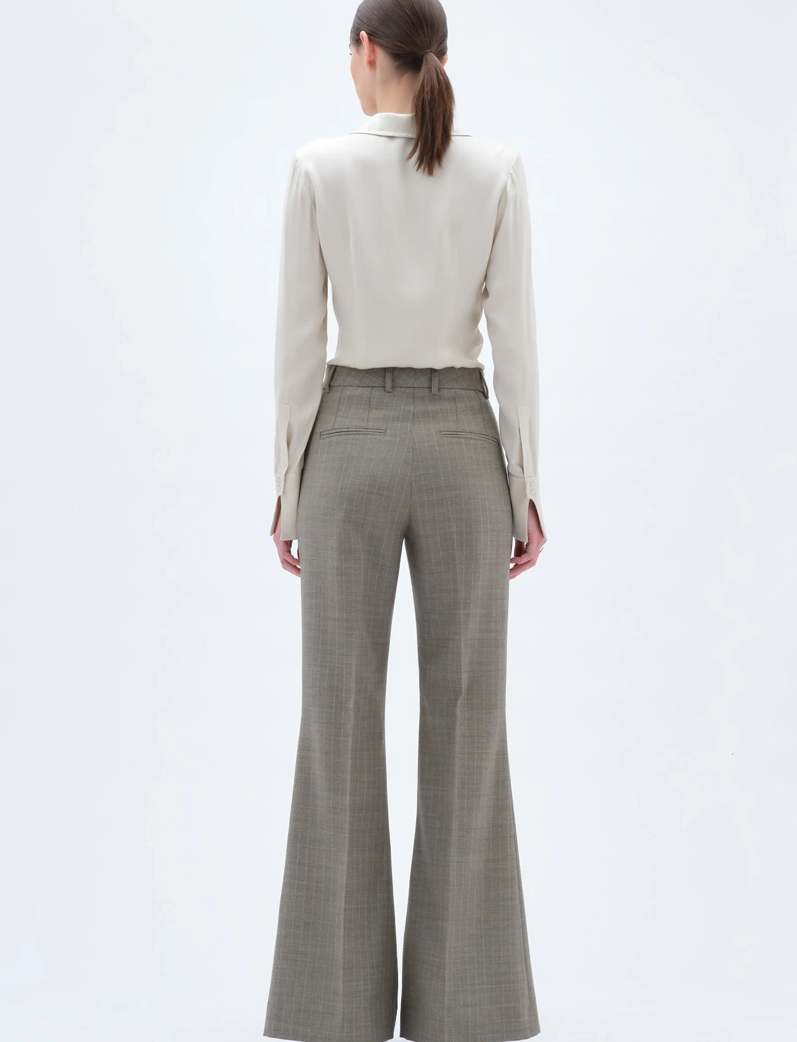 REMAIN Birger Christensen - FLARED PANTS - women - vetiver - 3