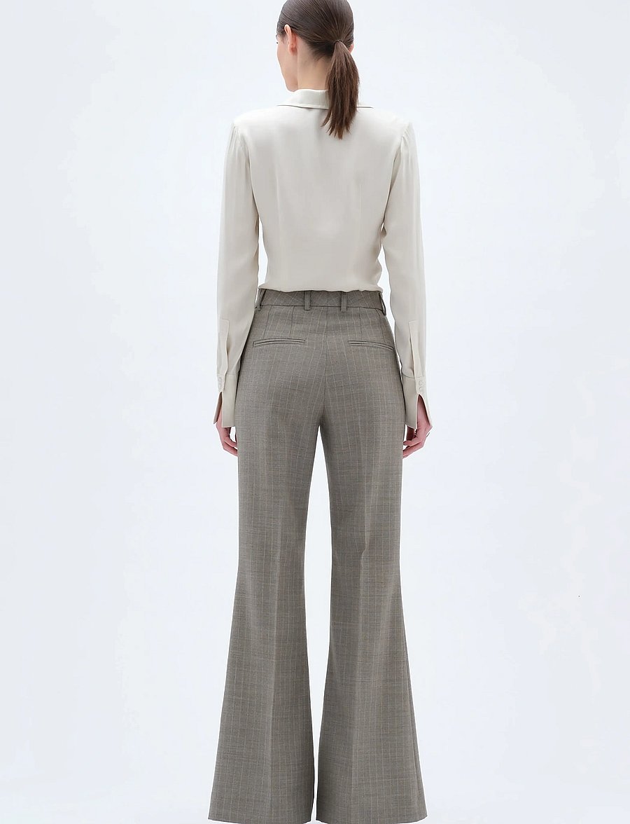 REMAIN Birger Christensen - FLARED PANTS - schlaghosen - vetiver - 3