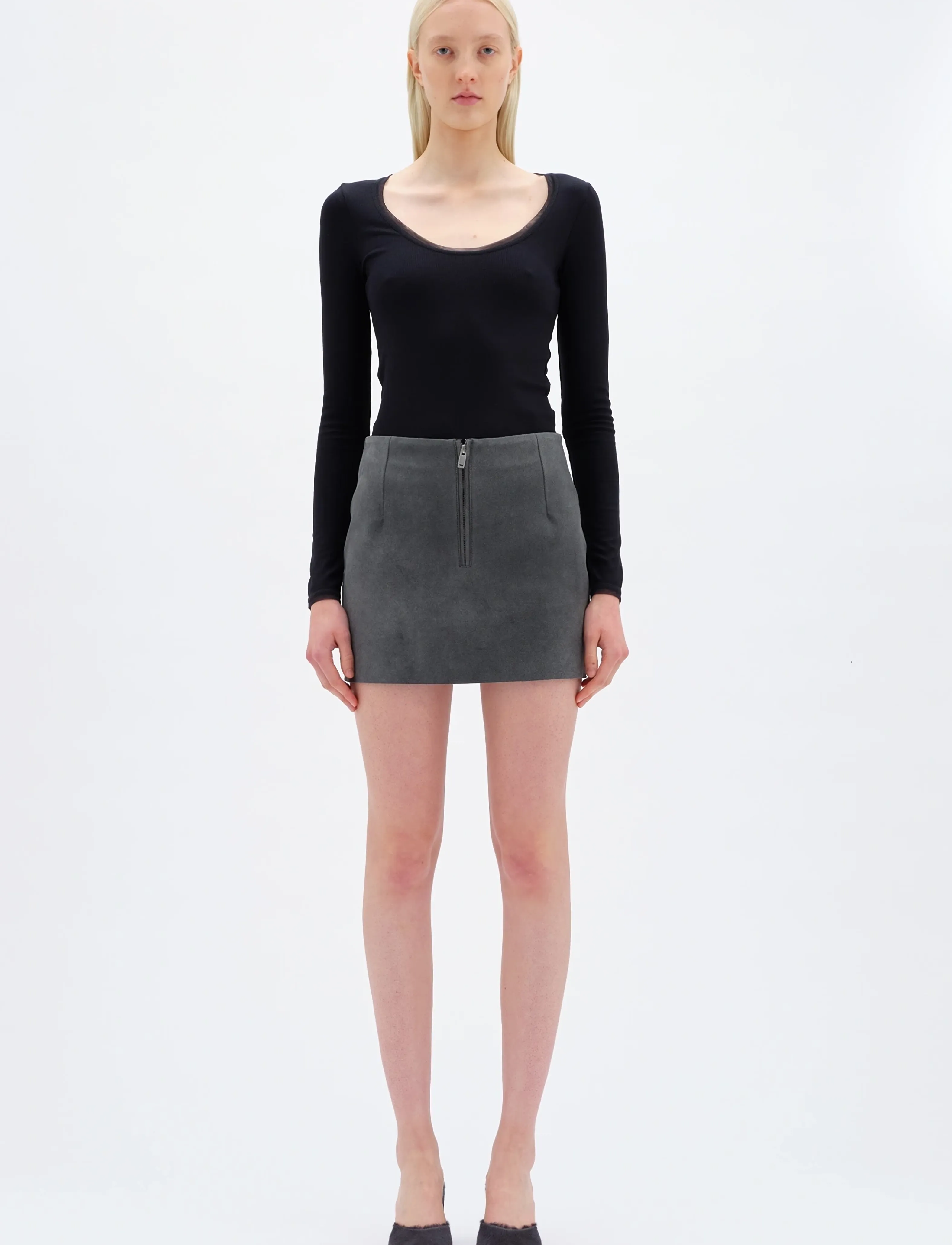 REMAIN Birger Christensen Long Sleeve Jersey Top, L, Black, T-Shirts & Toppe > Langærmede, Dame