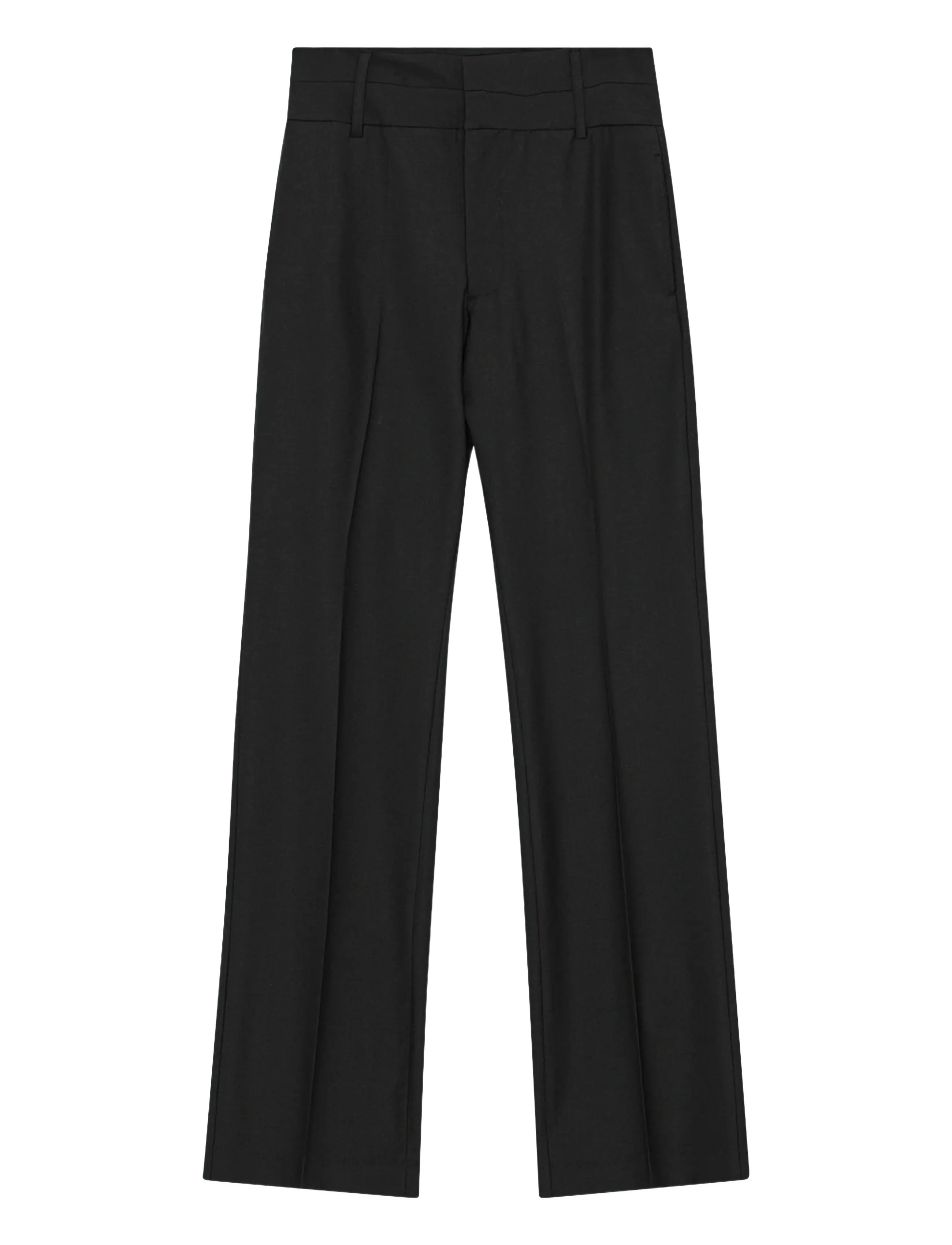 REMAIN Birger Christensen DOUBLE WAISTBAND PANTS - REMAIN Birger Christensen - BLACK / black