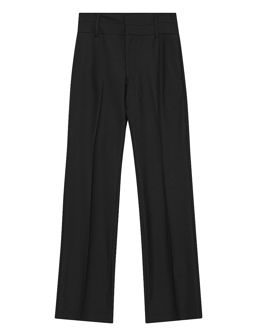 REMAIN Birger Christensen - DOUBLE WAISTBAND PANTS - black - 1
