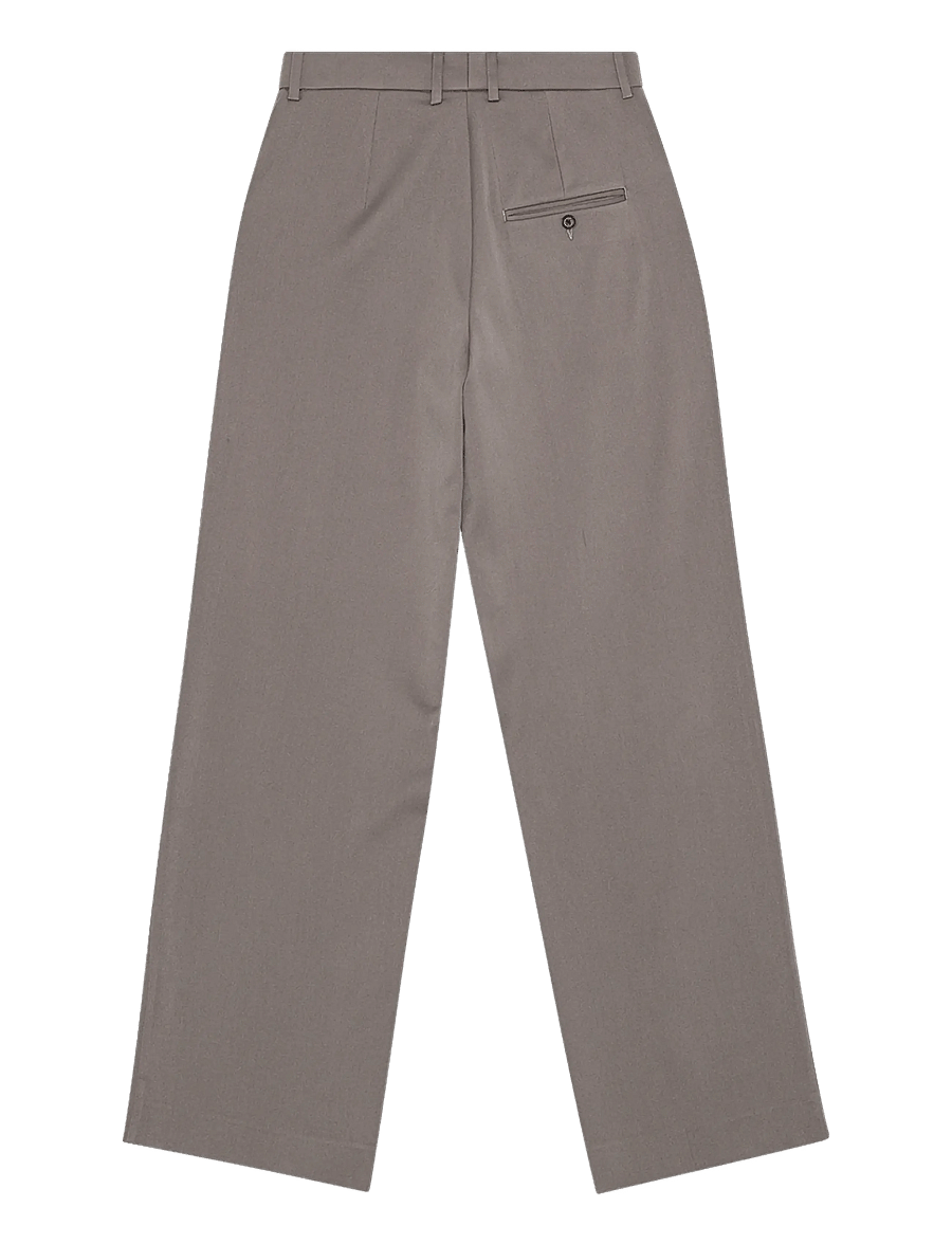 REMAIN Birger Christensen - WIDE PANTS WITH PLEATS - wide leg trousers - storm front - 1