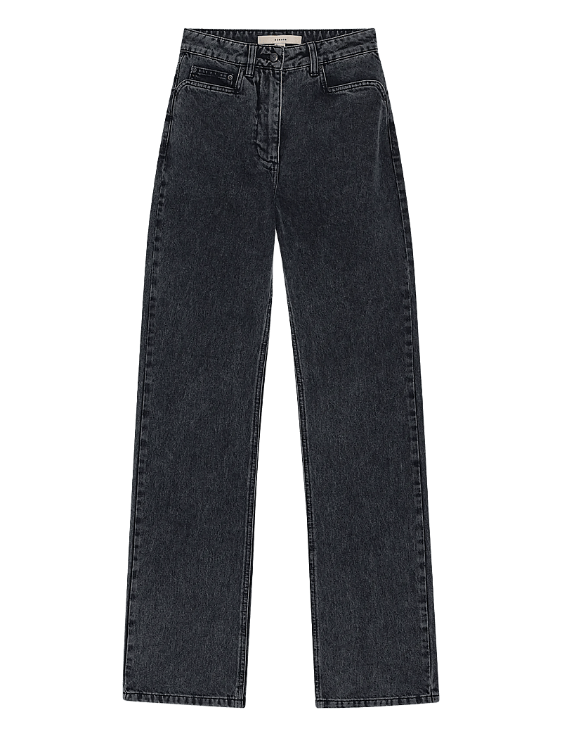 REMAIN Birger Christensen - SLIM BOOT CUT JEANS - straight jeans - black - 1
