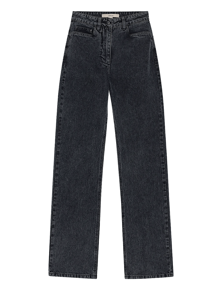 REMAIN Birger Christensen - SLIM BOOT CUT JEANS - gerade jeans - black - 1