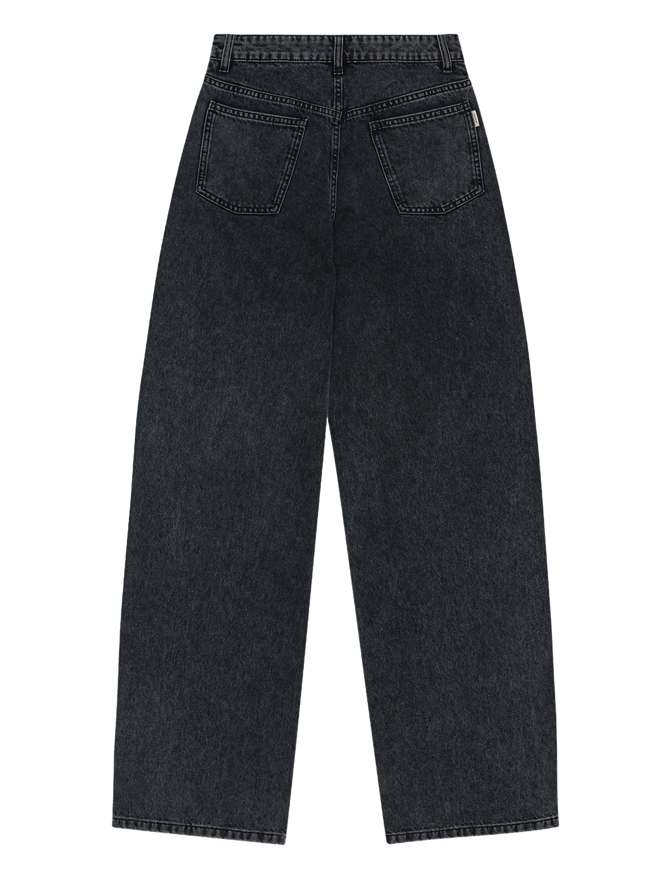 REMAIN Birger Christensen - COCOON DENIM PANTS - hosen mit weitem bein - black - 2