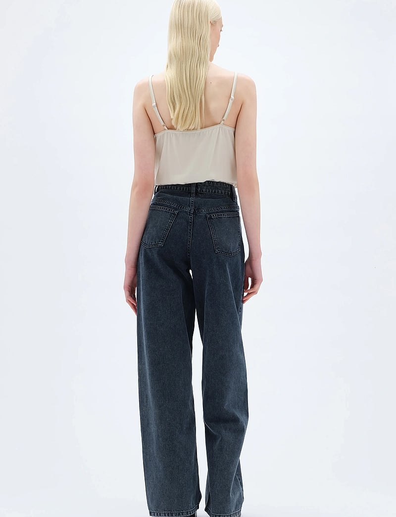 REMAIN Birger Christensen - COCOON DENIM PANTS - vide jeans - black - 3