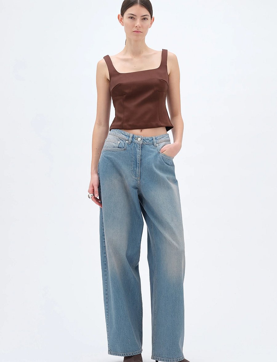 REMAIN Birger Christensen - FITTED TOP - Ärmellose tops - chicory coffee - 0