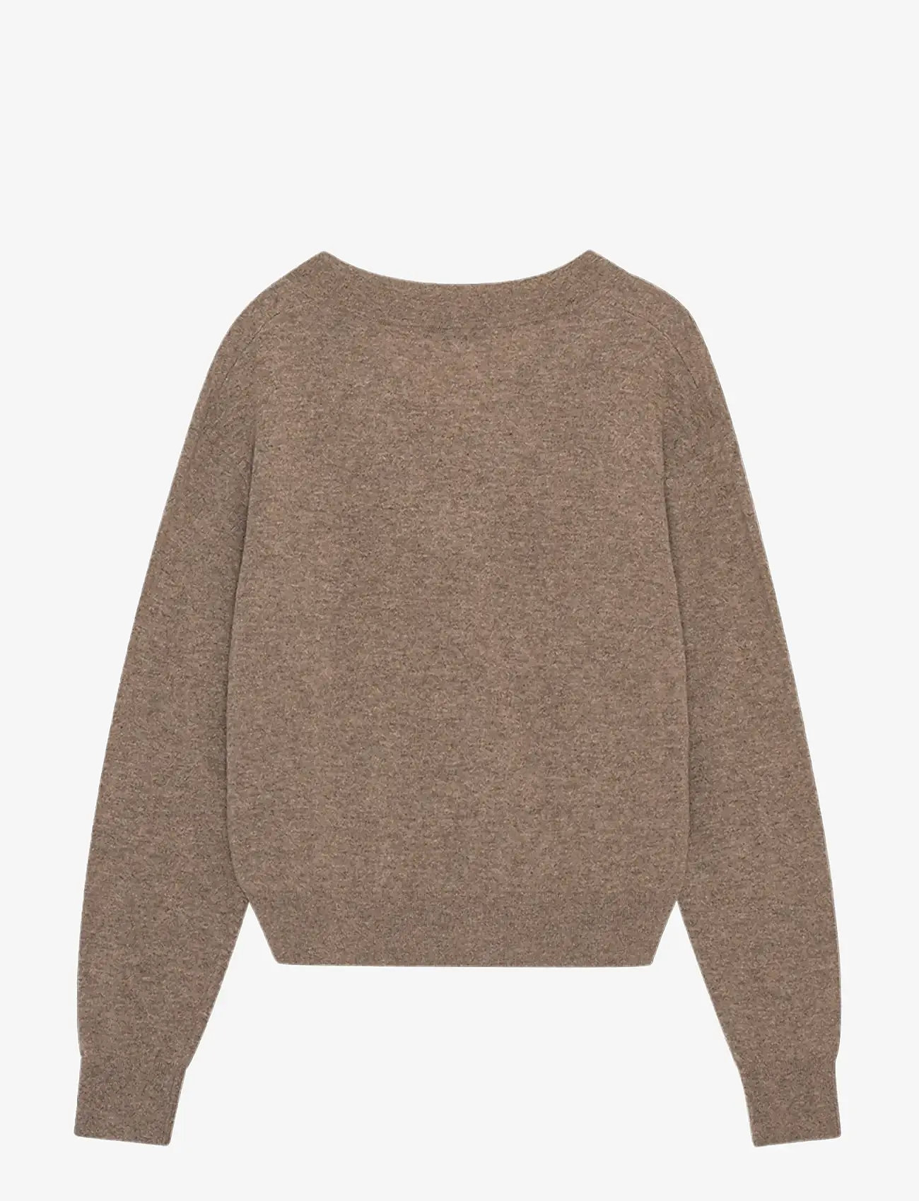 REMAIN Birger Christensen - V-NECK SWEATER - cashmere - walnut - 2