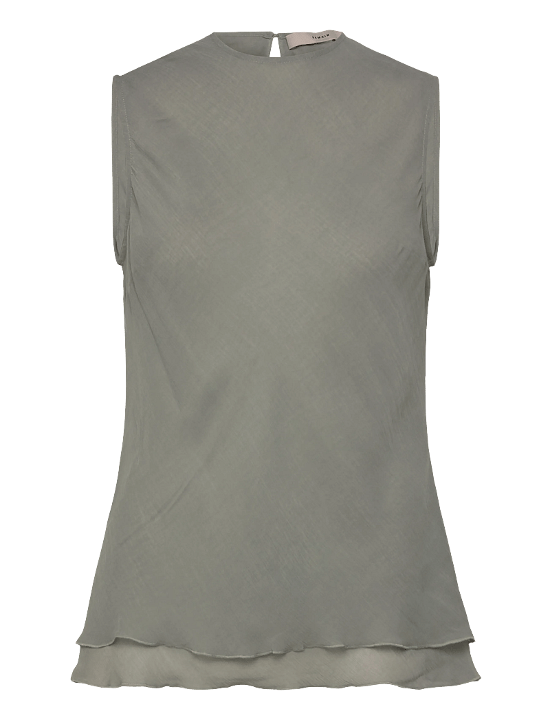 REMAIN Birger Christensen - SLEEVELESS TOP - linnen - mirage gray - 1