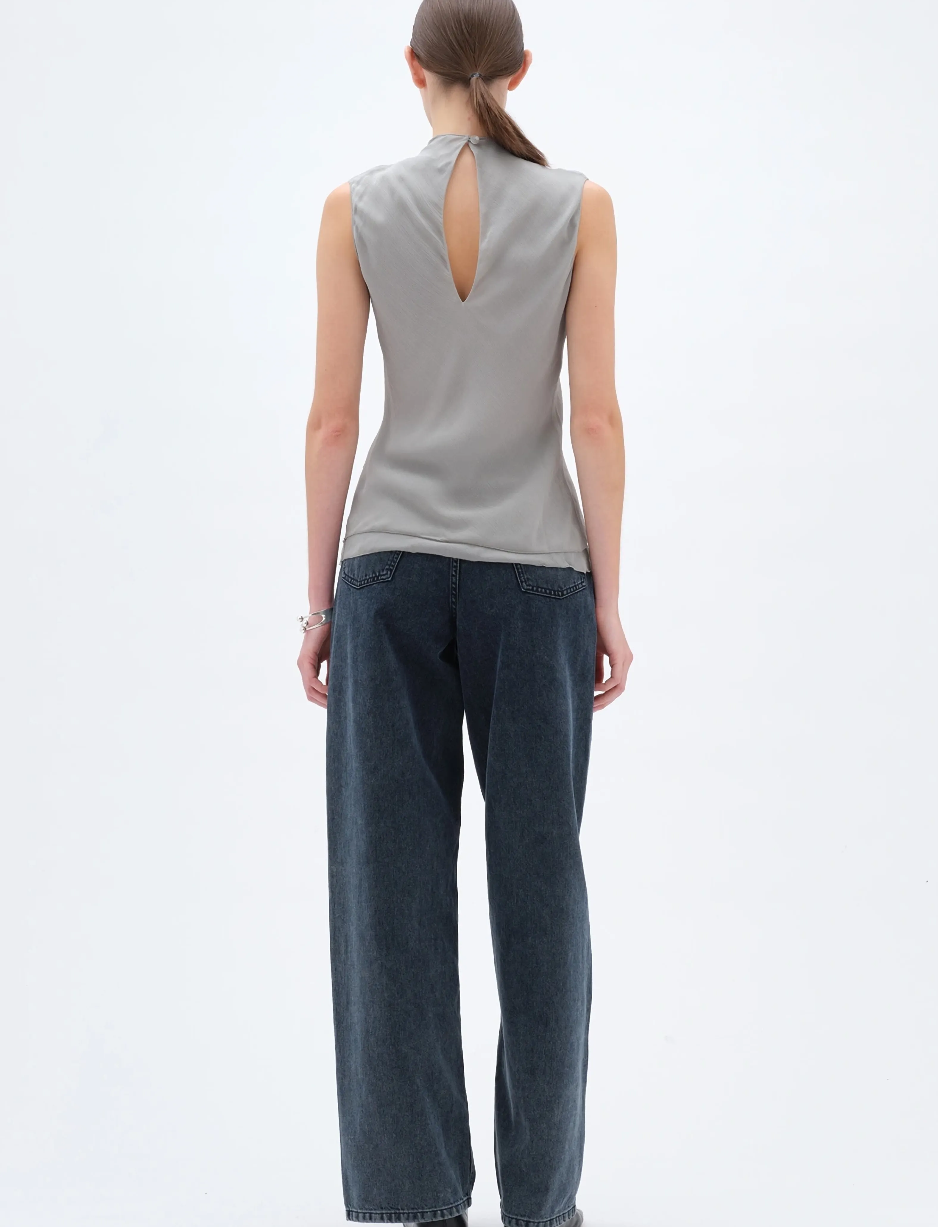 REMAIN Birger Christensen - SLEEVELESS TOP - topi bez piedurknēm - mirage gray - 3