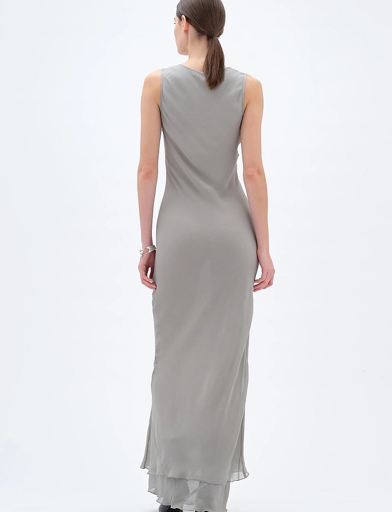 REMAIN Birger Christensen - SLIP DRESS - aftonklänningar - mirage gray - 3