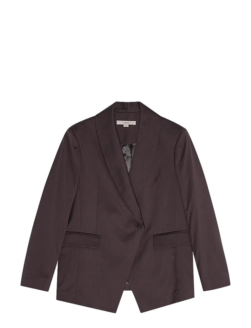 REMAIN Birger Christensen - DOUBLE BREASTED BLAZER - einreihige blazer - black coffee - 1