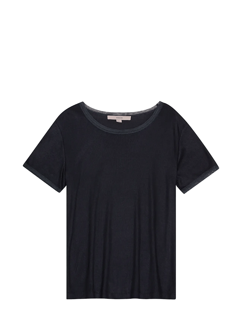 REMAIN Birger Christensen - MESH TRIM TSHIRT - t-särgid - anthracite - 1