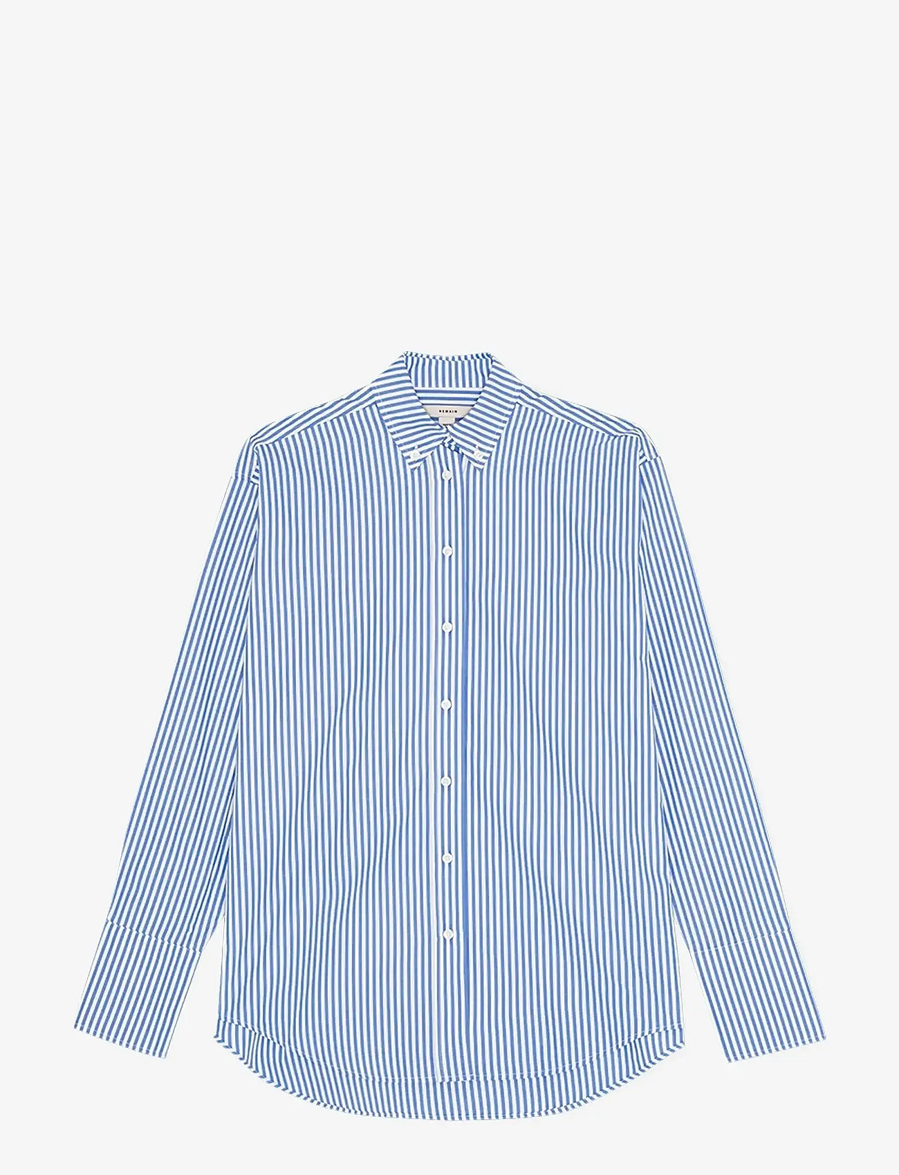REMAIN Birger Christensen - OVERSIZE SHIRT - pikkade varrukatega särgid - cornflower blue comb. - 1